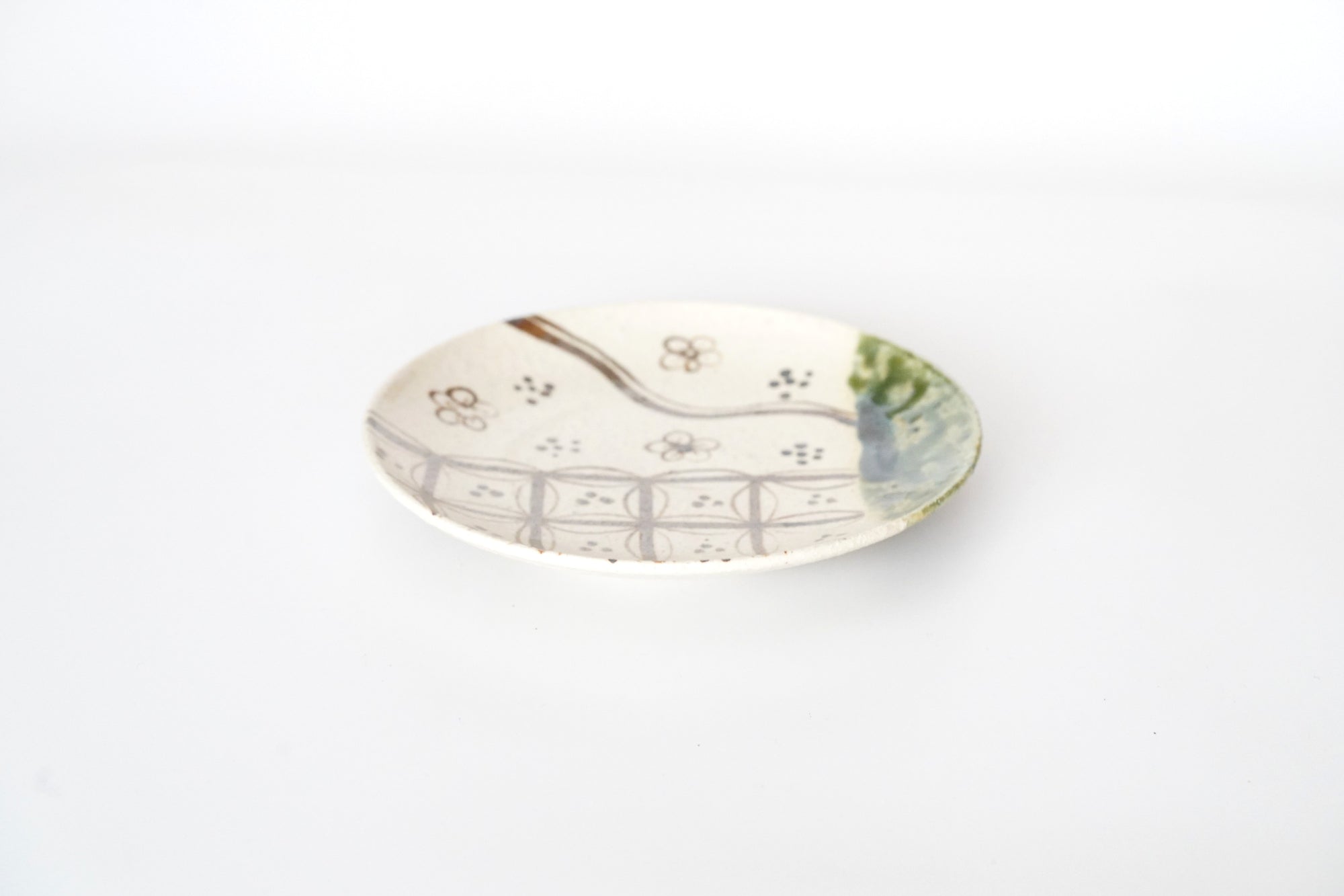 【西岡悠】織部丸皿