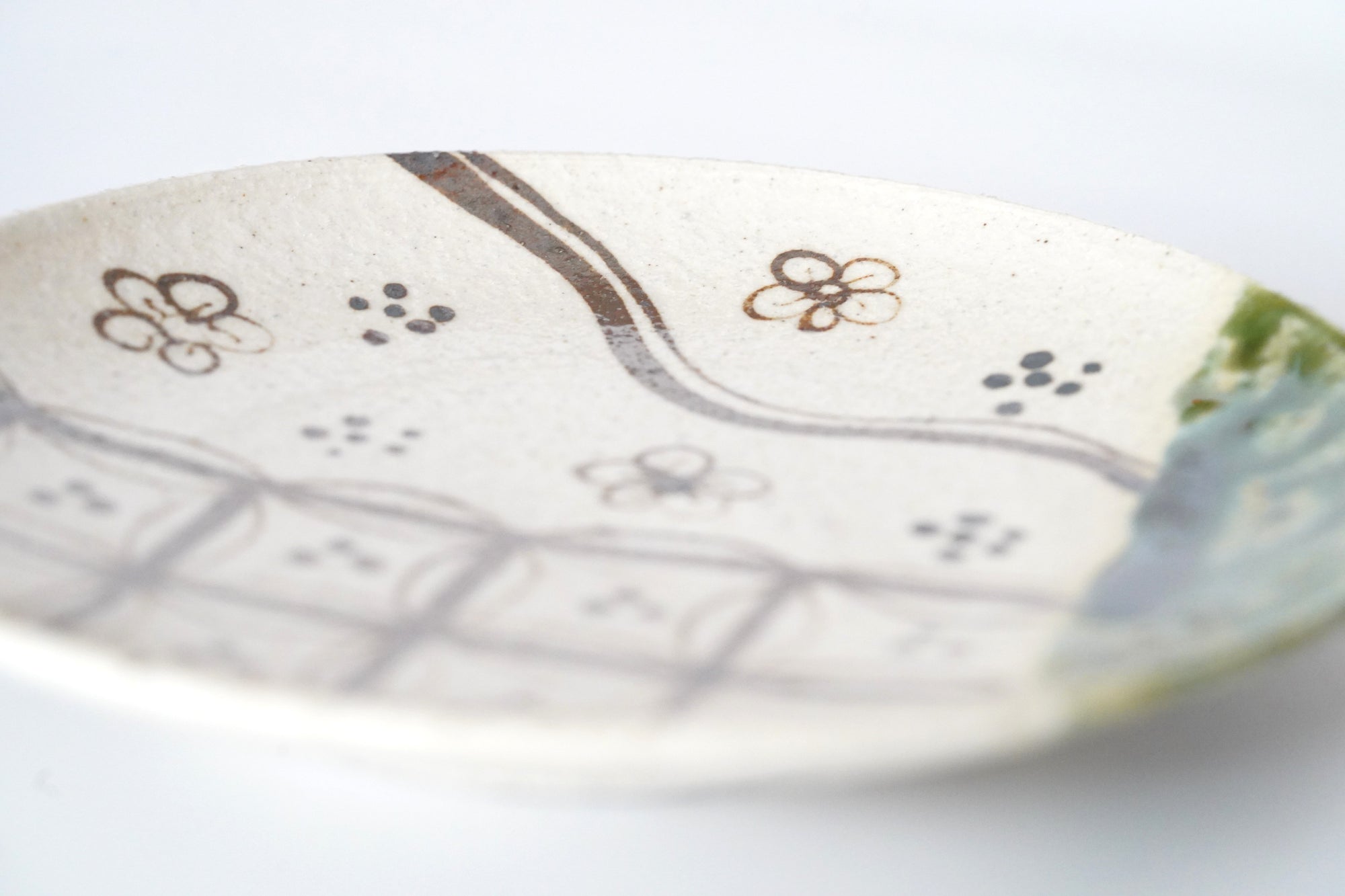 【西岡悠】織部丸皿