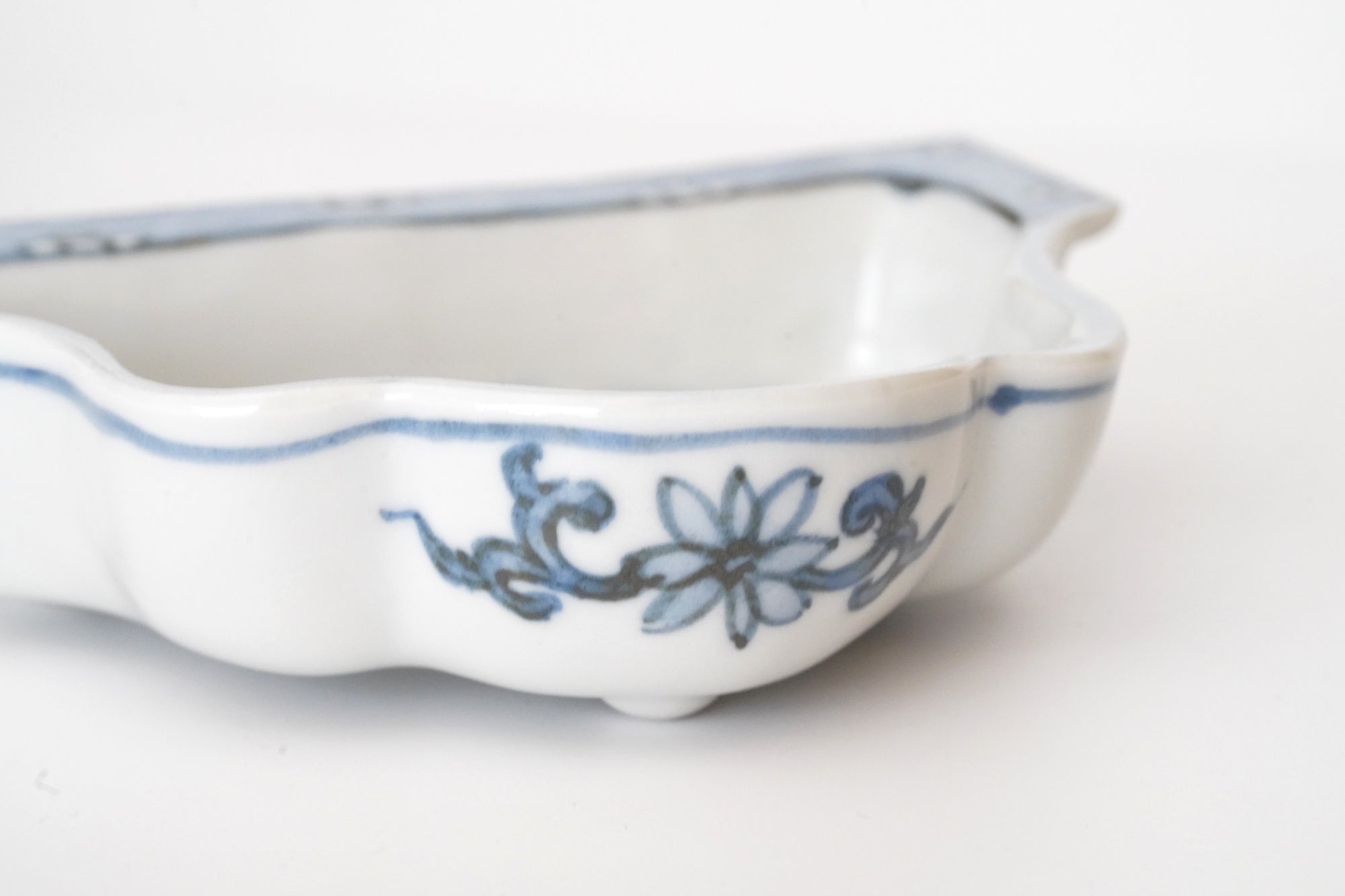 山型向付　染山水