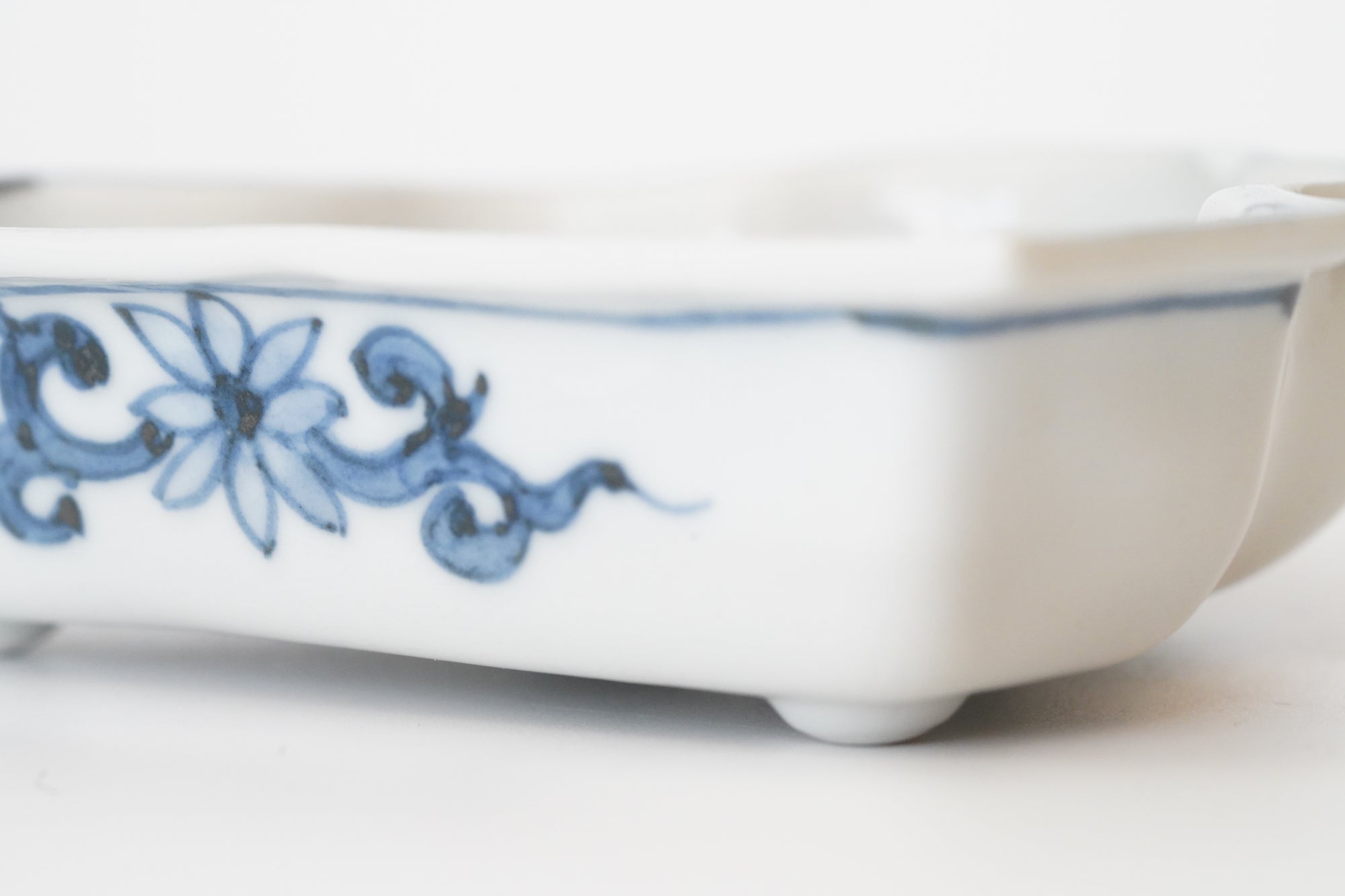 山型向付　染山水