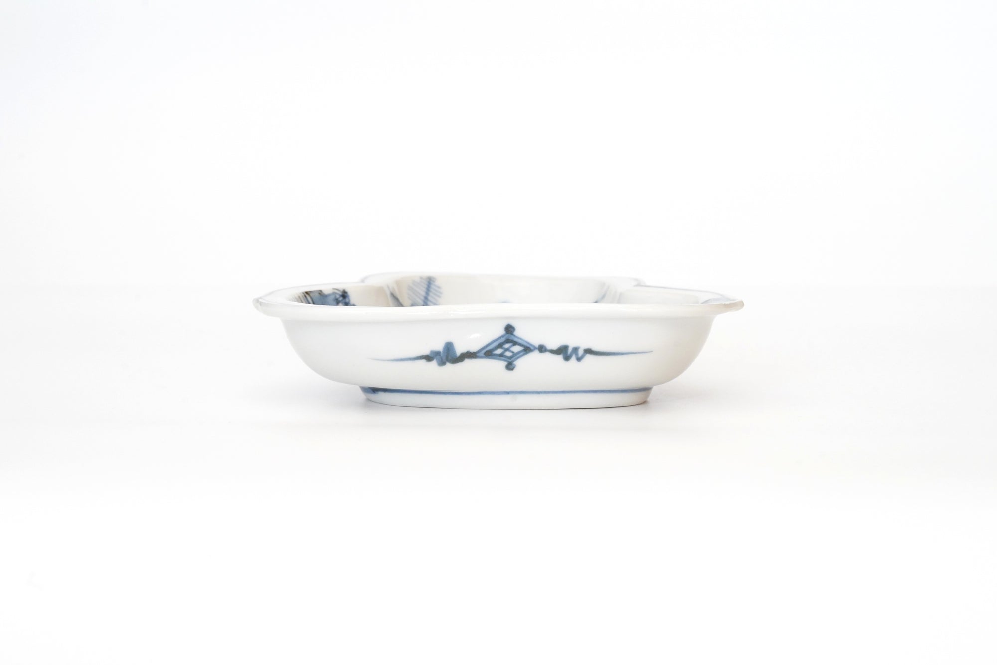 松型向付　染山水