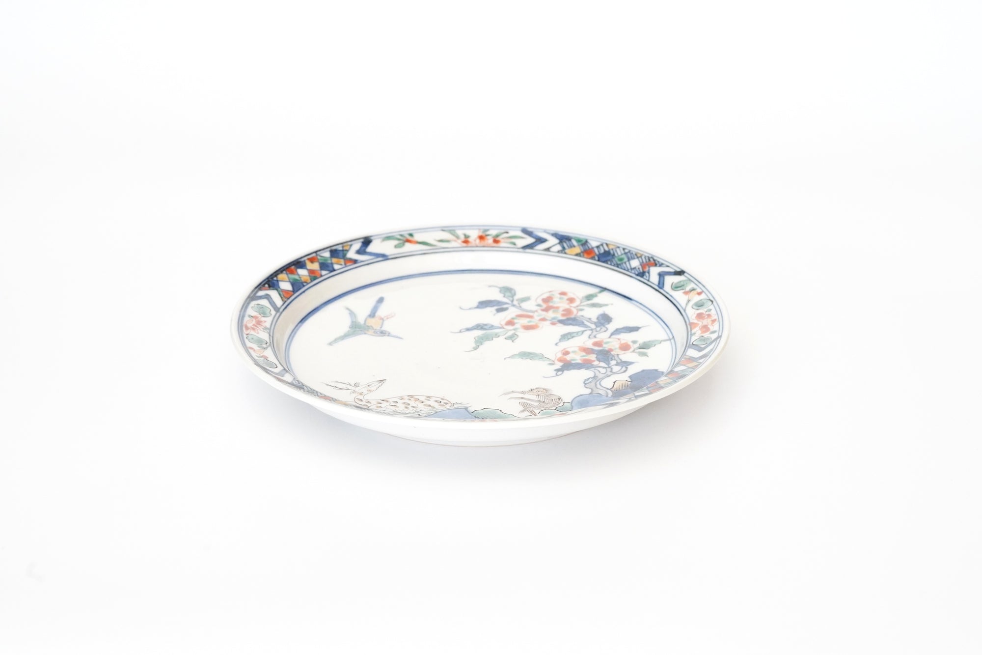 【加藤浩司】五色猴鹿图案盘