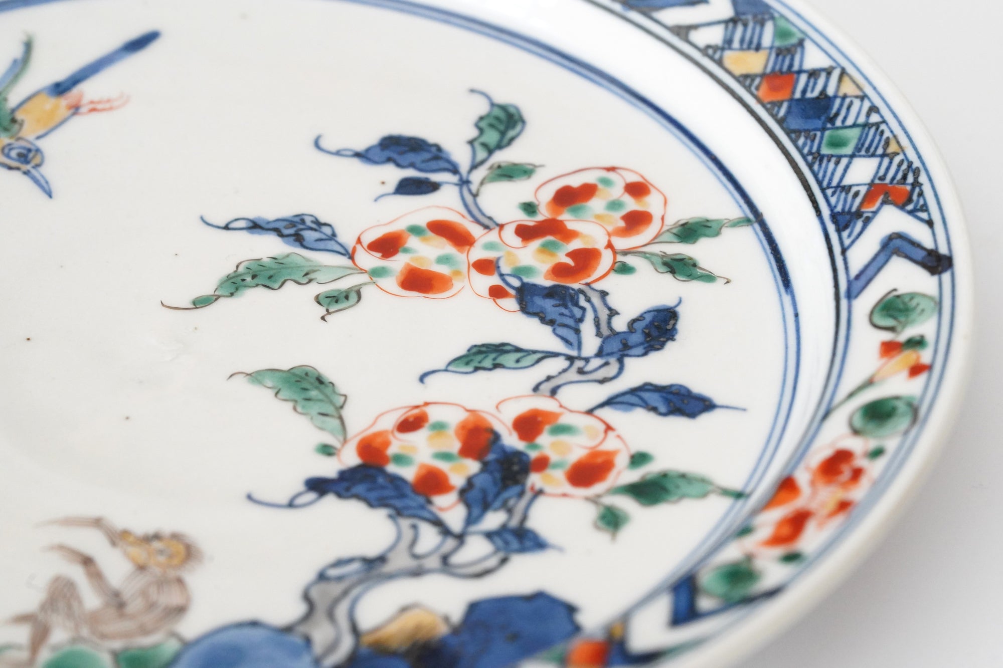 【加藤浩司】五色猴鹿图案盘