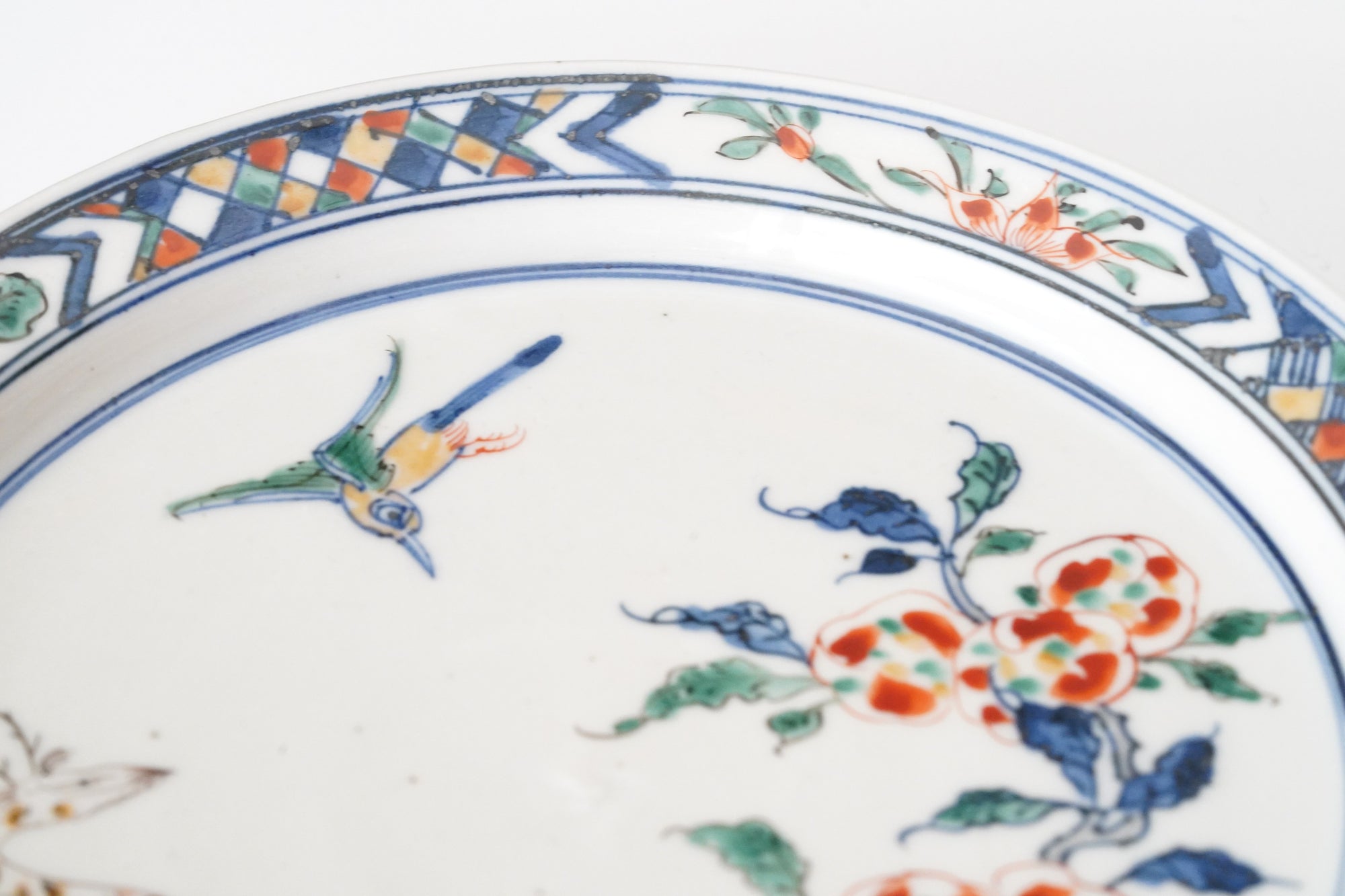 【加藤浩司】五色猴鹿图案盘