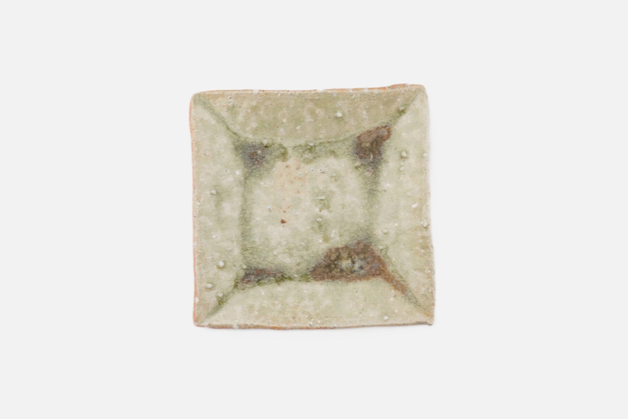 【辻村块】粉引角盘