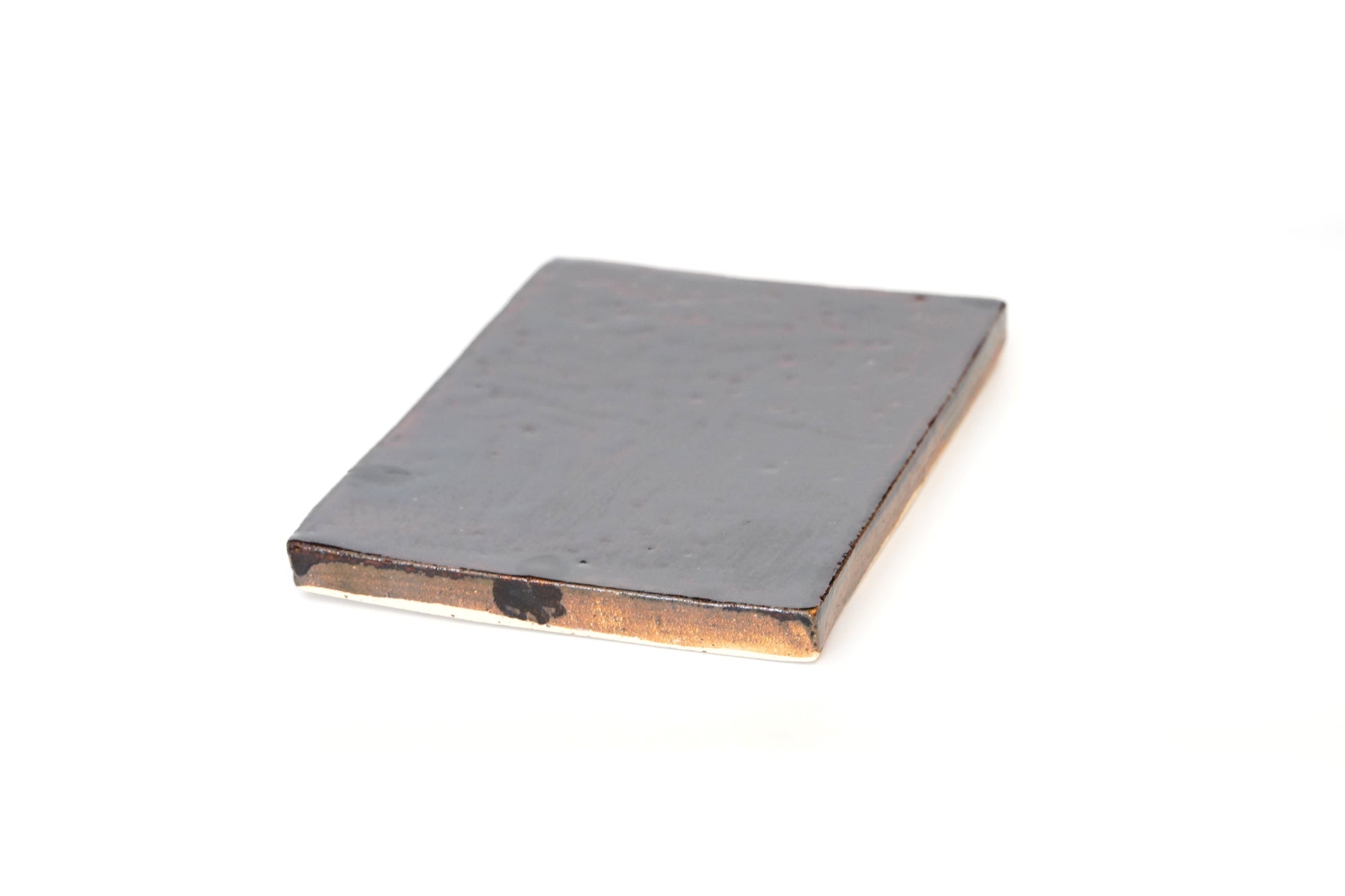 【福田和祐】黒唐津板皿