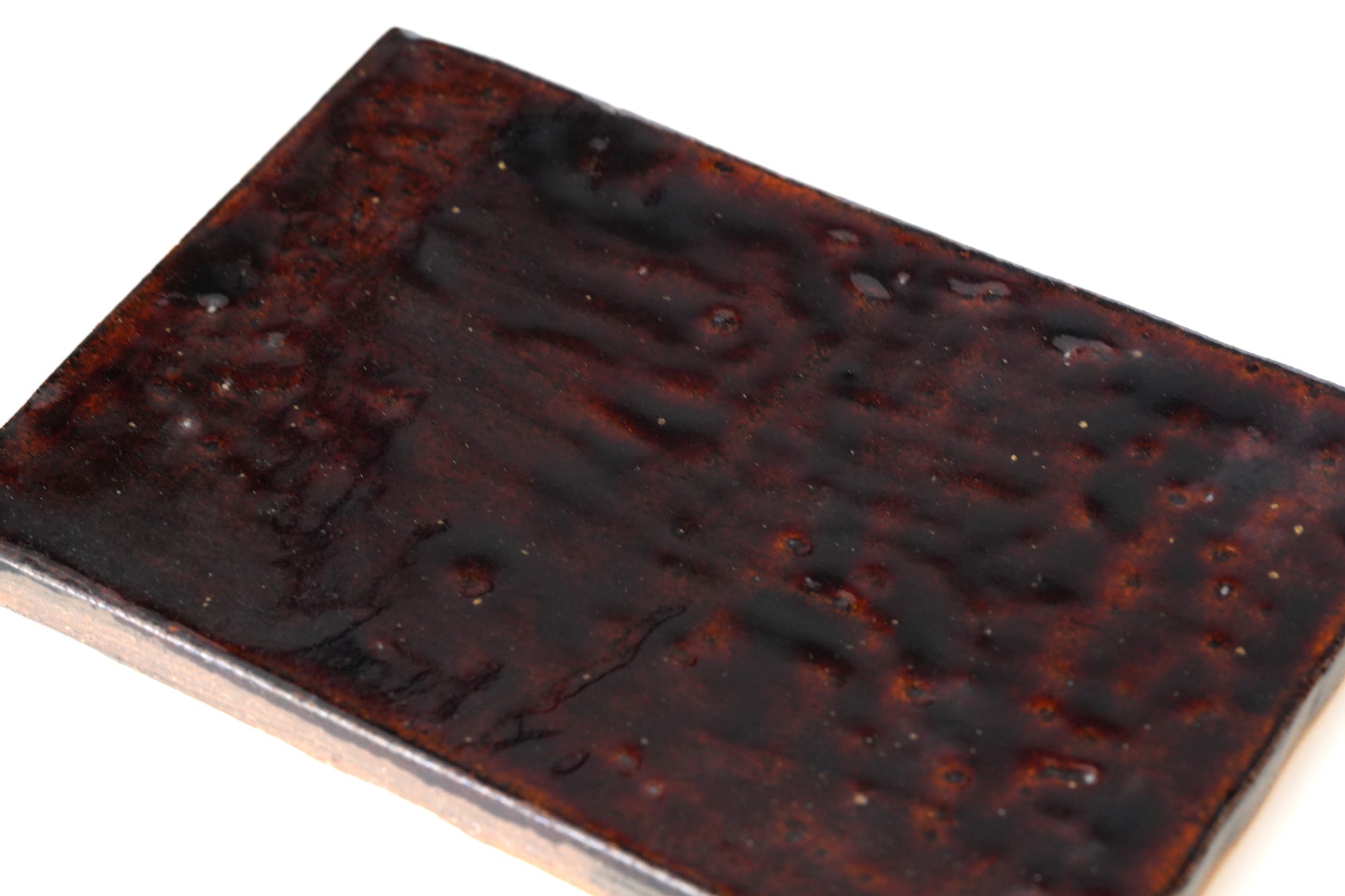 【福田和祐】黒唐津板皿