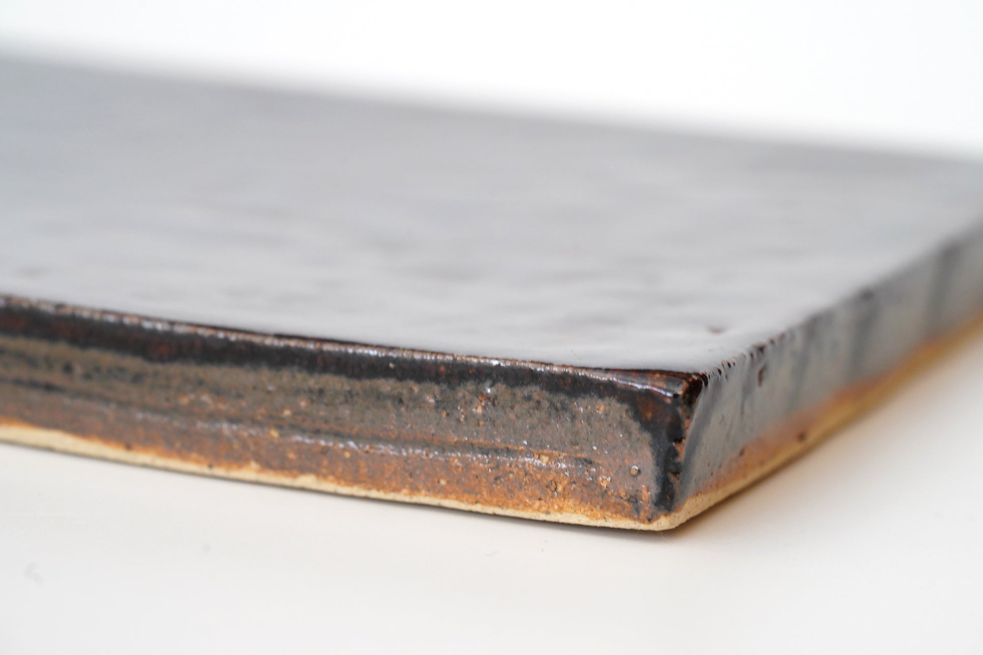 【福田和祐】黒唐津板皿