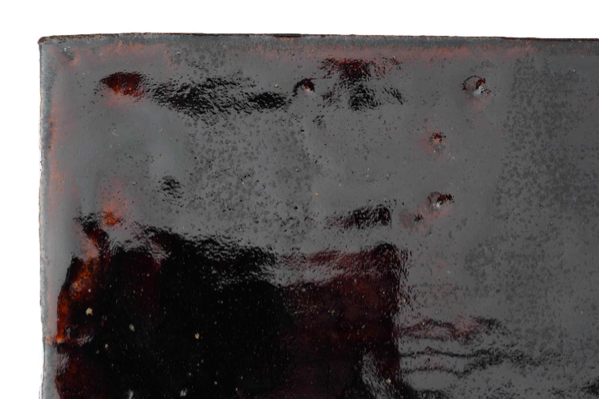 【福田和祐】黒唐津板皿