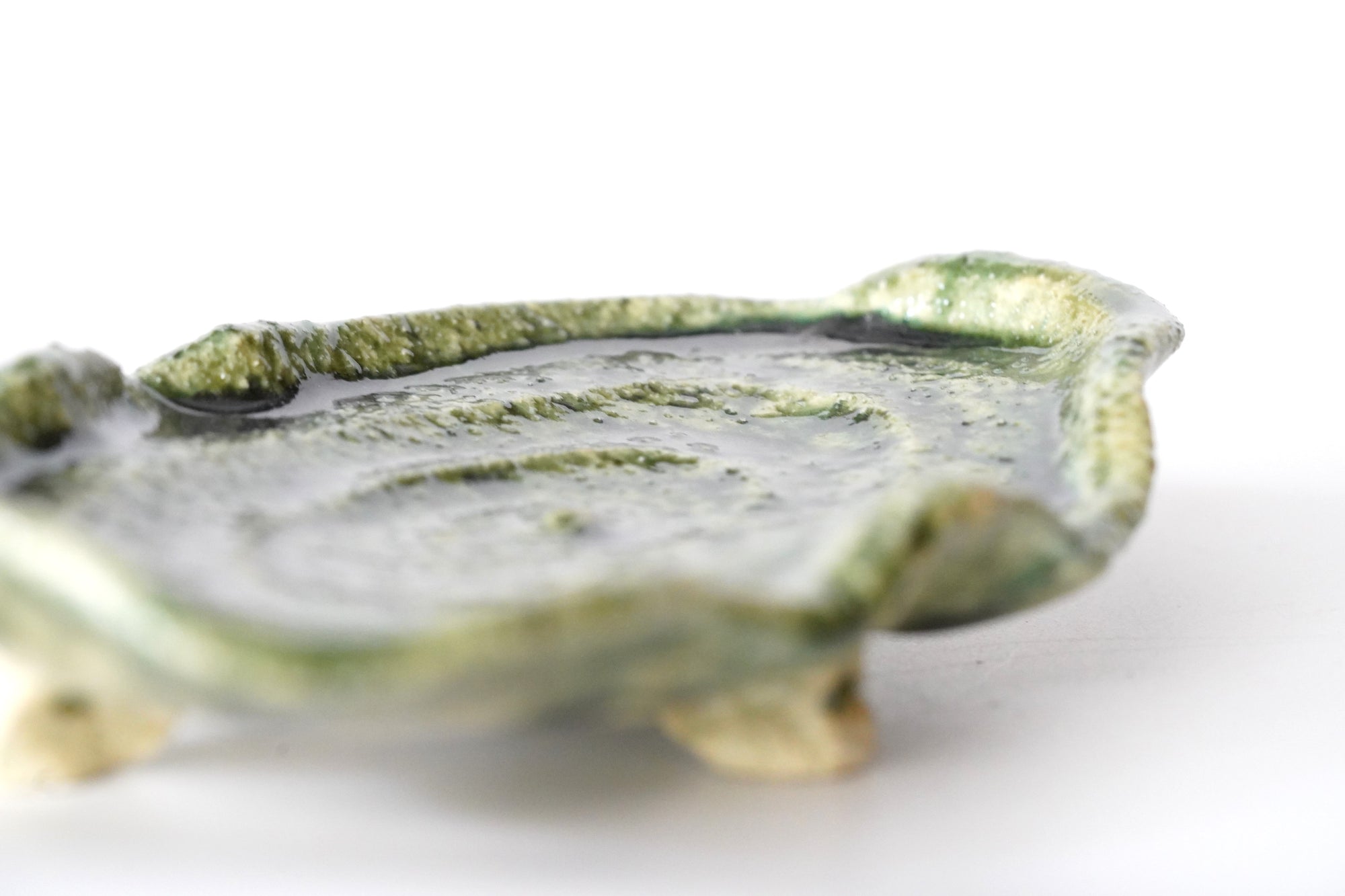 【西岡悠】織部轆轤目皿