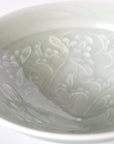 【川瀬竹秋】青白磁彫花文碗（A-10）