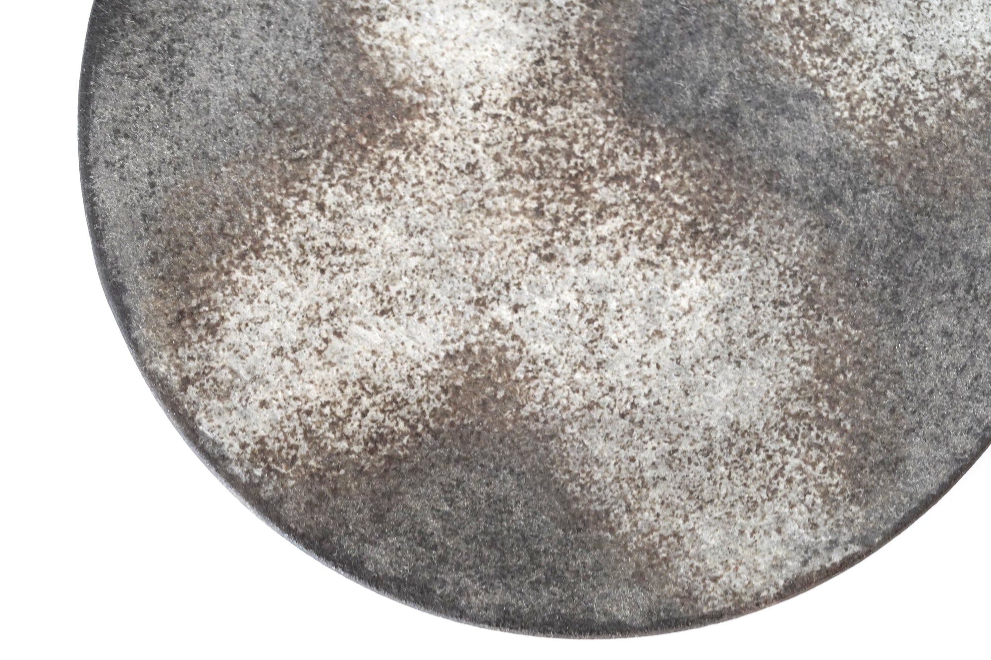 [Eiichi Shibuya] 地陶圆盘，小，灰色