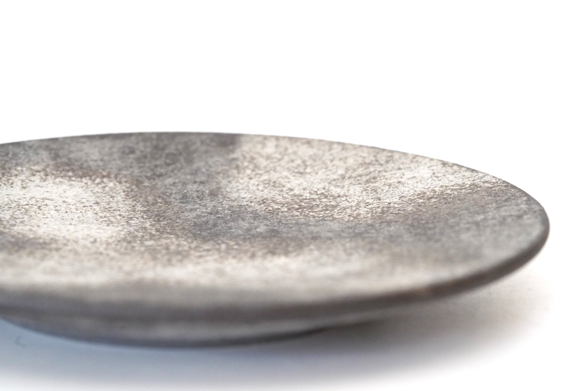 [Eiichi Shibuya] 地陶圆盘，小，灰色