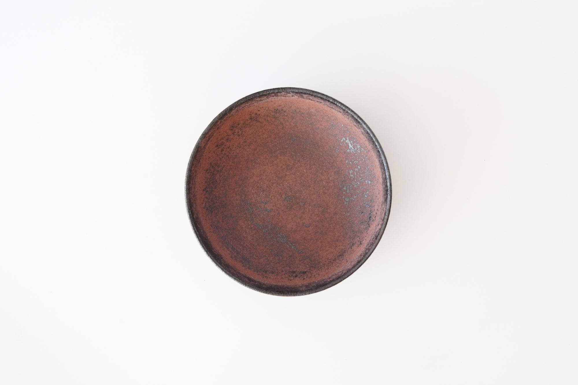 [Eiichi Shibuya] 地陶罐，小朱红色