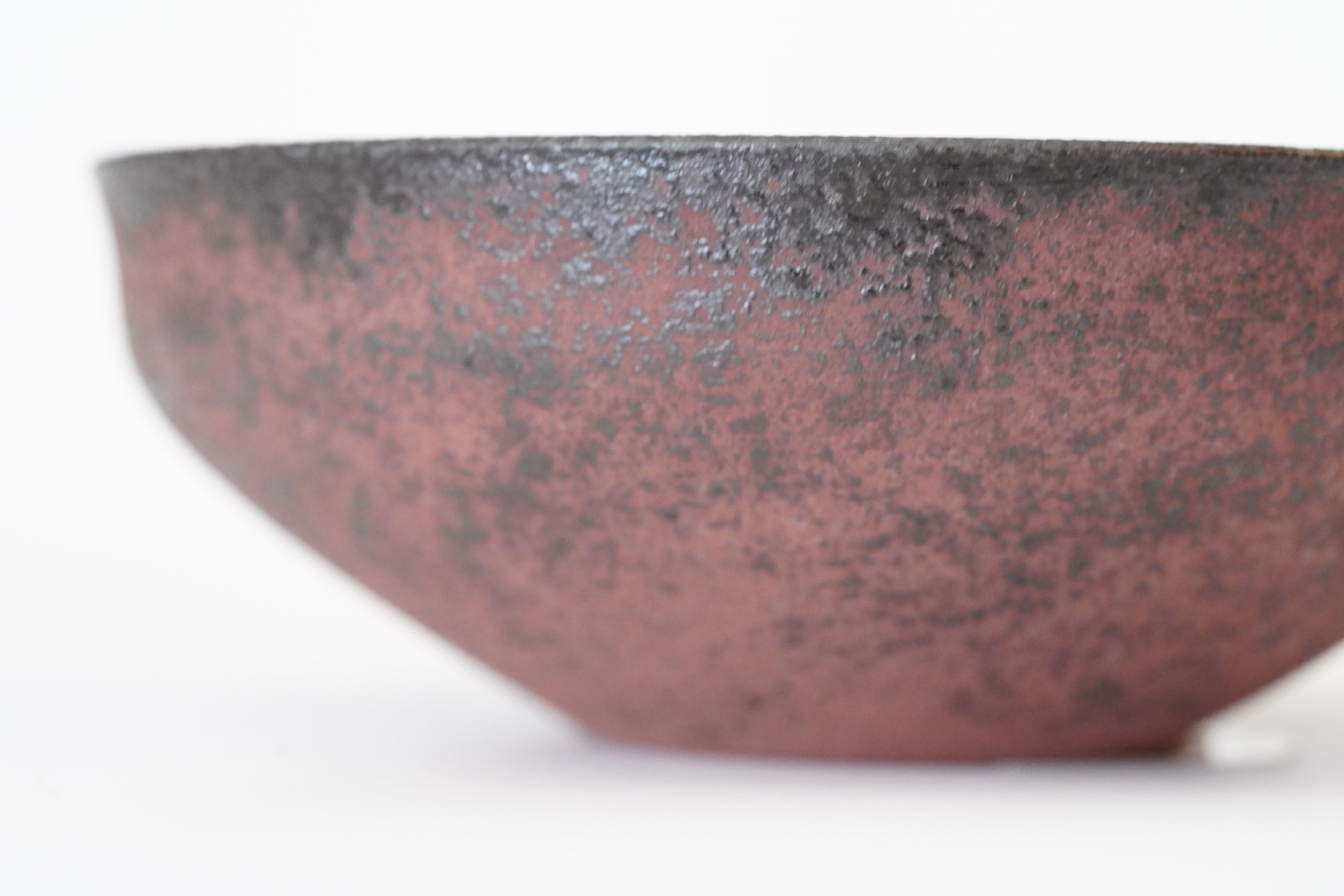 [Eiichi Shibuya] 地陶罐，小朱红色