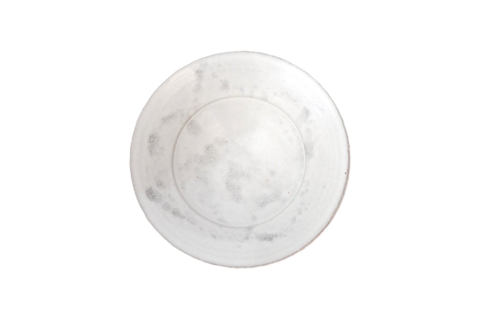 [野口悦志]白釉6寸扁碗