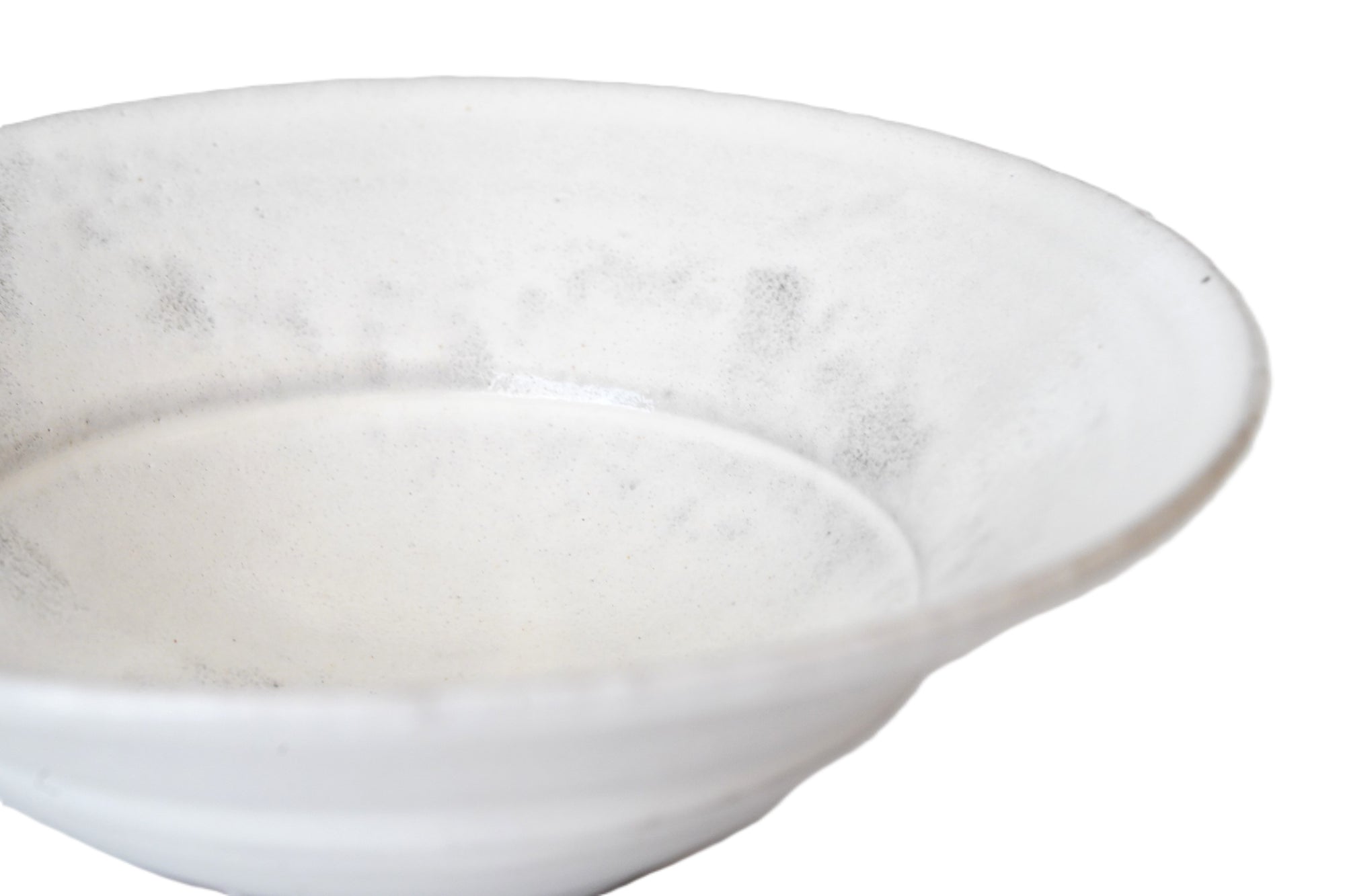 [野口悦志]白釉6寸扁碗