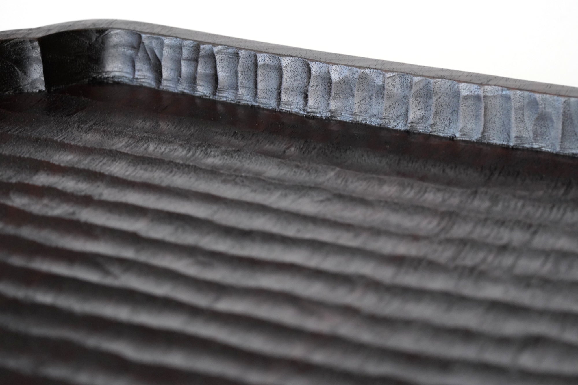 黒胡桃拭漆入隅折敷　尺1