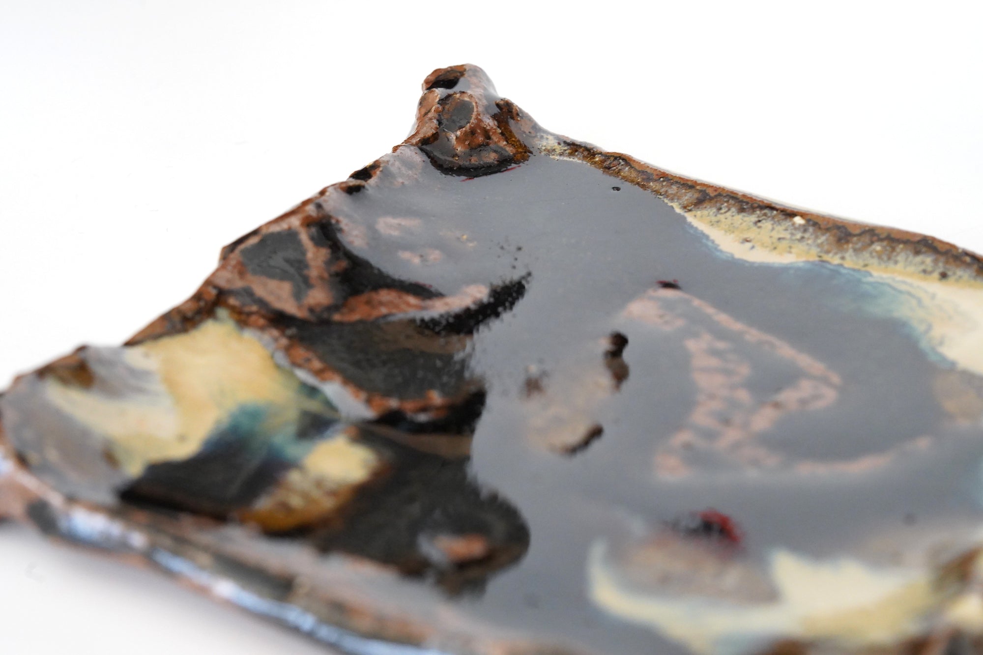 【藤ノ木陽太郎】朝鮮唐津四方平陶盤