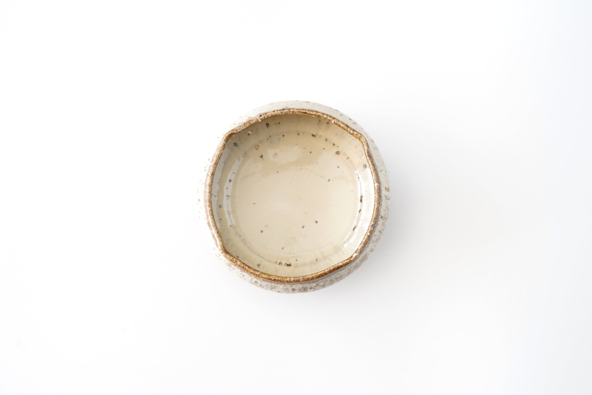 【藤ノ木陽太郎】斑唐津縁四方丸小鉢