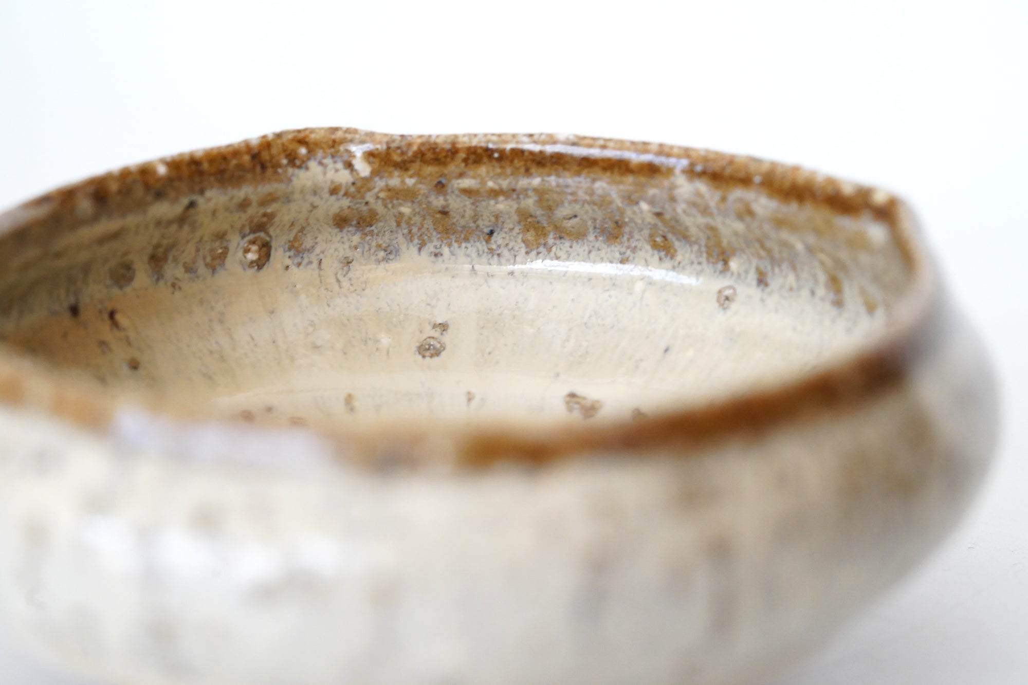 【藤ノ木陽太郎】斑唐津縁四方丸小鉢