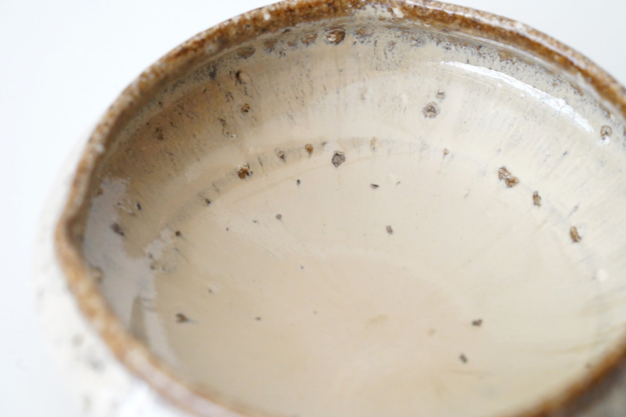 【藤ノ木陽太郎】斑唐津縁四方丸小鉢