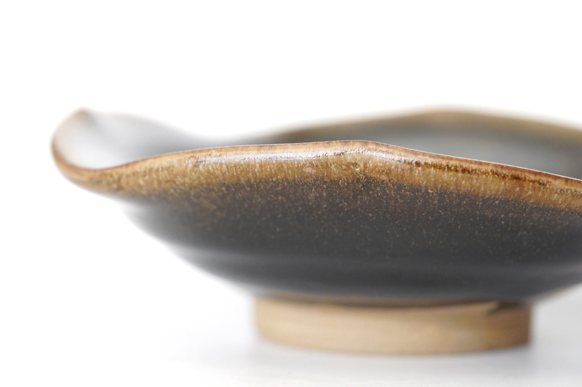 【柳瀬和之】変形小鉢　黒