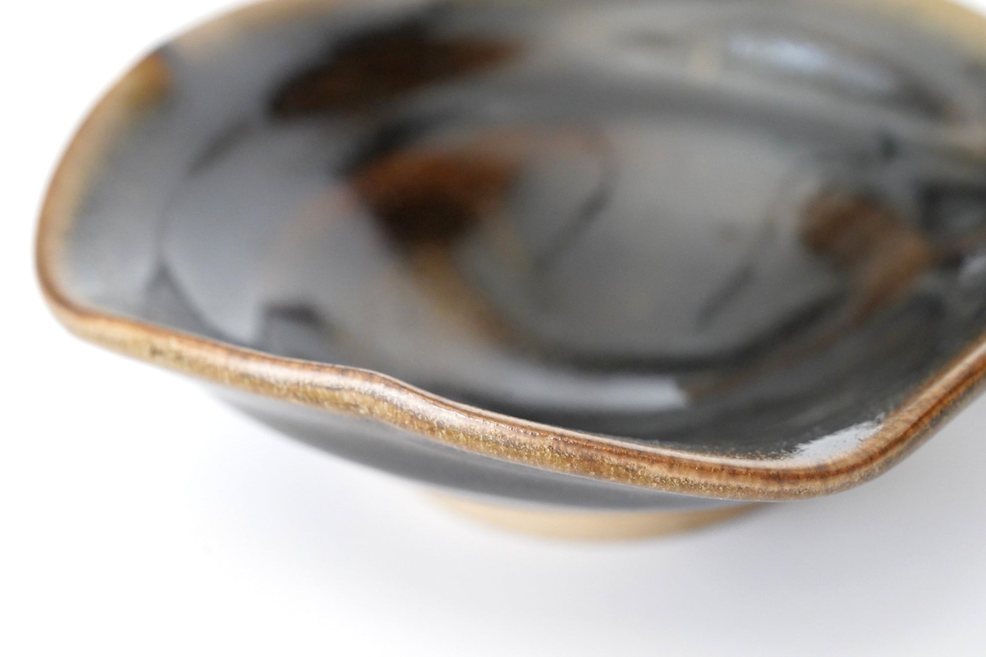 【柳瀬和之】変形小鉢　黒