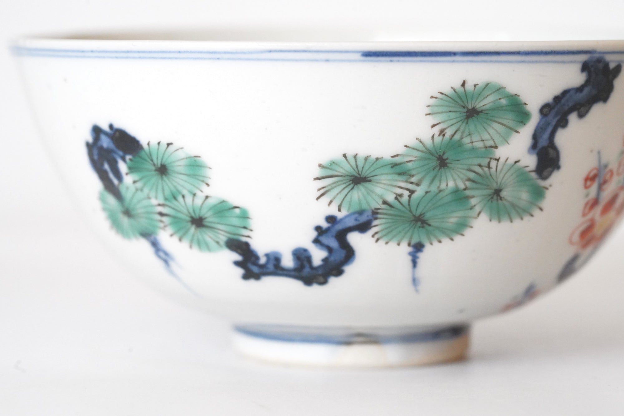 [Koji Kato] Five-colored monkey and deer pattern plate