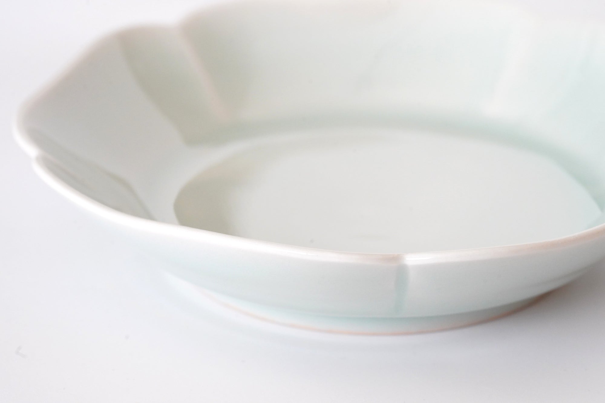 【川瀬竹秋】青白磁輪花鉢