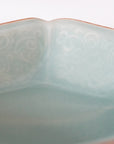【Hirokazu Kato】Flower-patterned Hexagonal celadon bowl