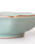 【Hirokazu Kato】Flower-patterned Hexagonal celadon bowl