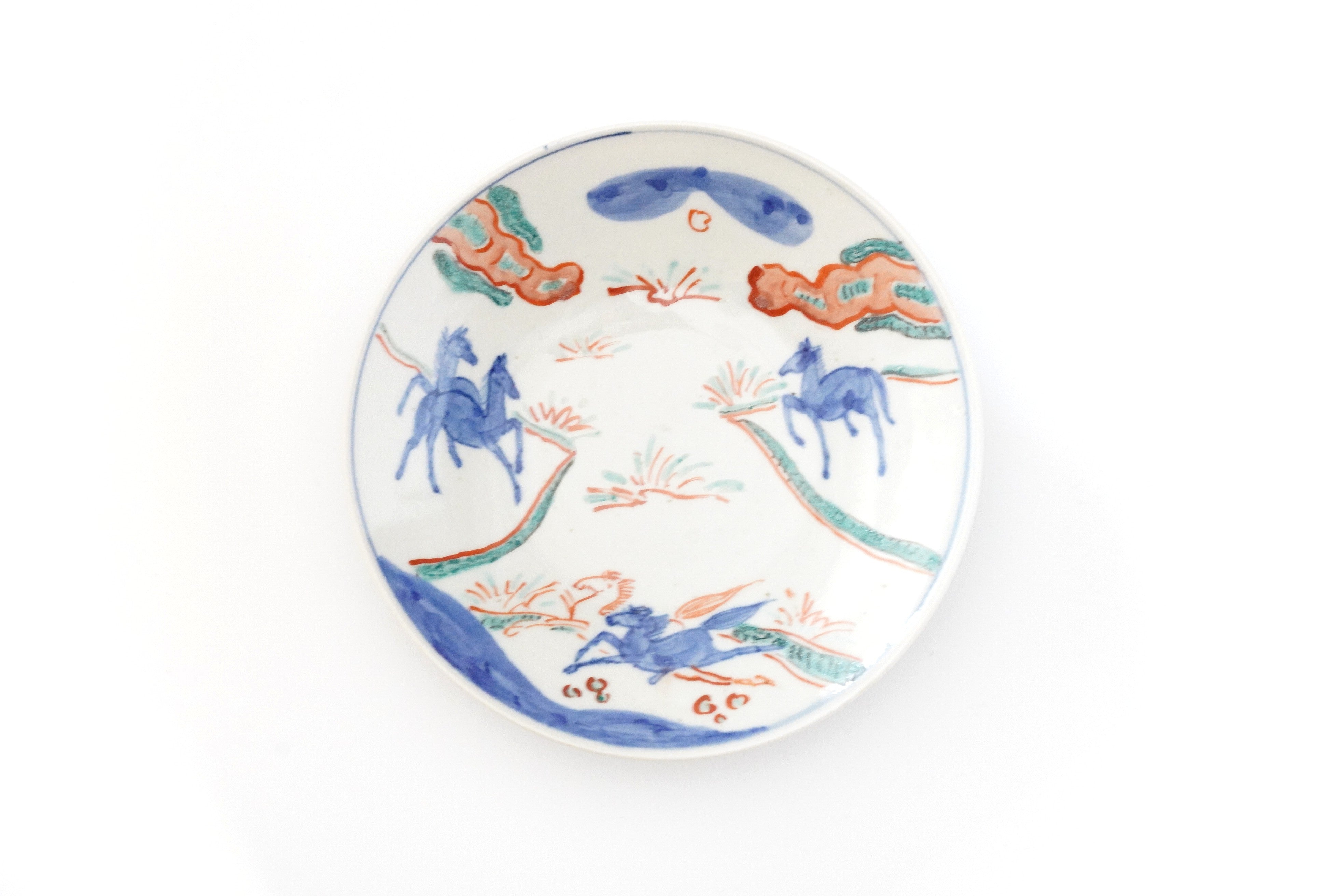 天啓赤絵群馬図皿 – うつわ御結