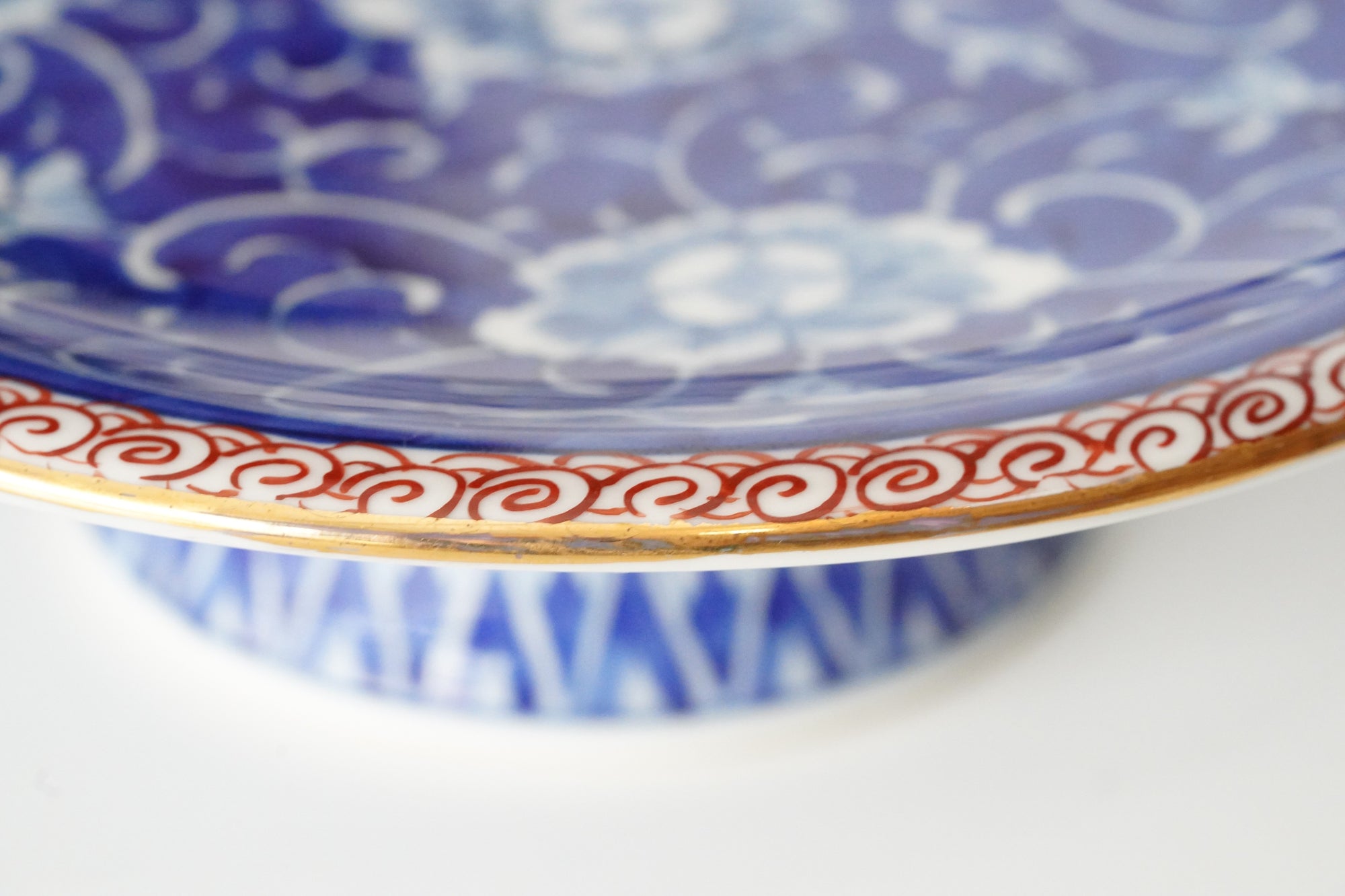 Somenishiki arabesque high plate