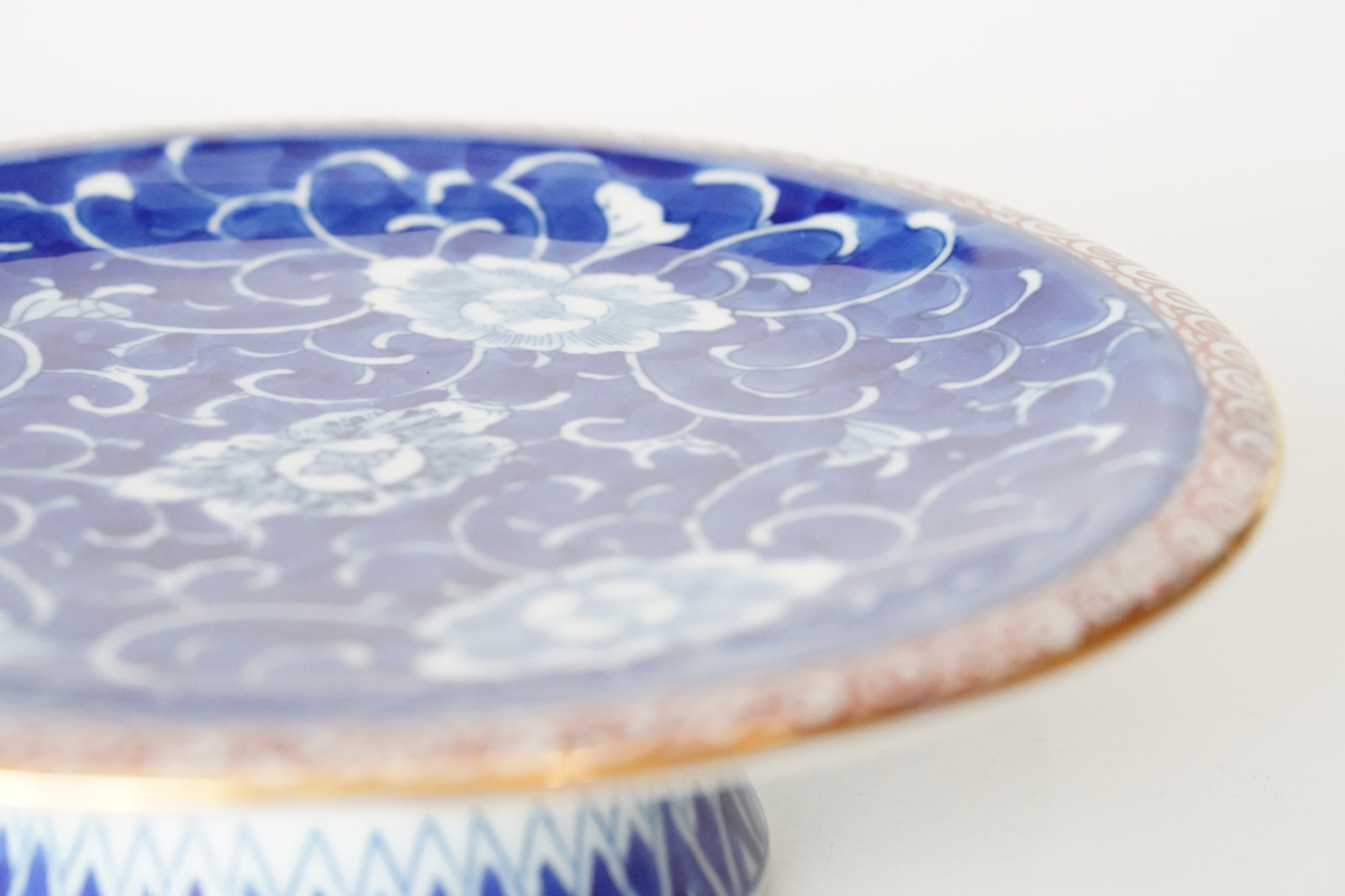Somenishiki arabesque high plate