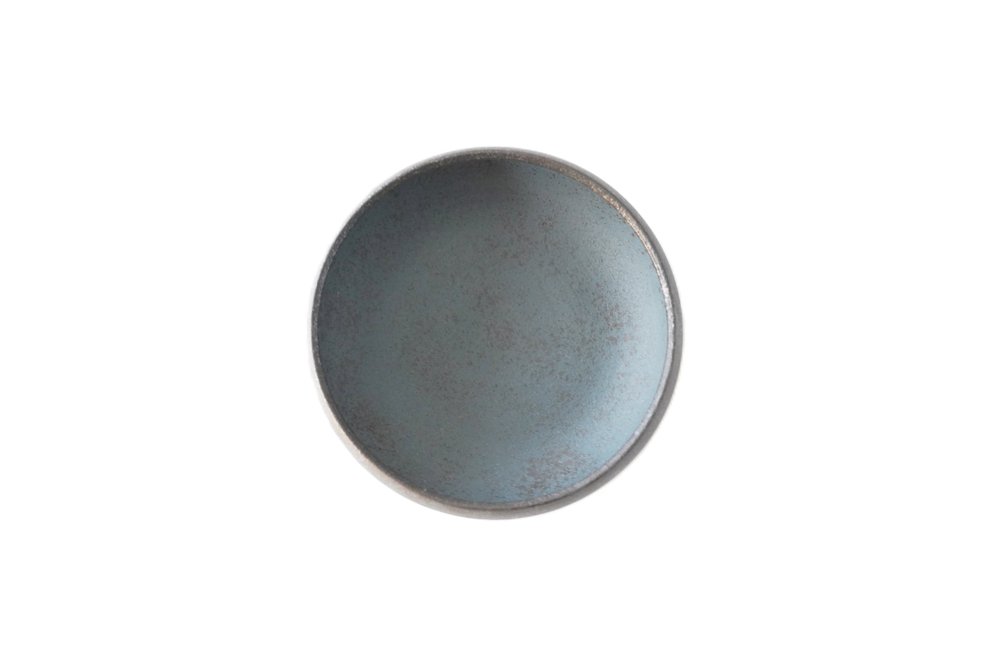 【Eiichi Shibuya】地ノ器 edged bowl small verdigris blue