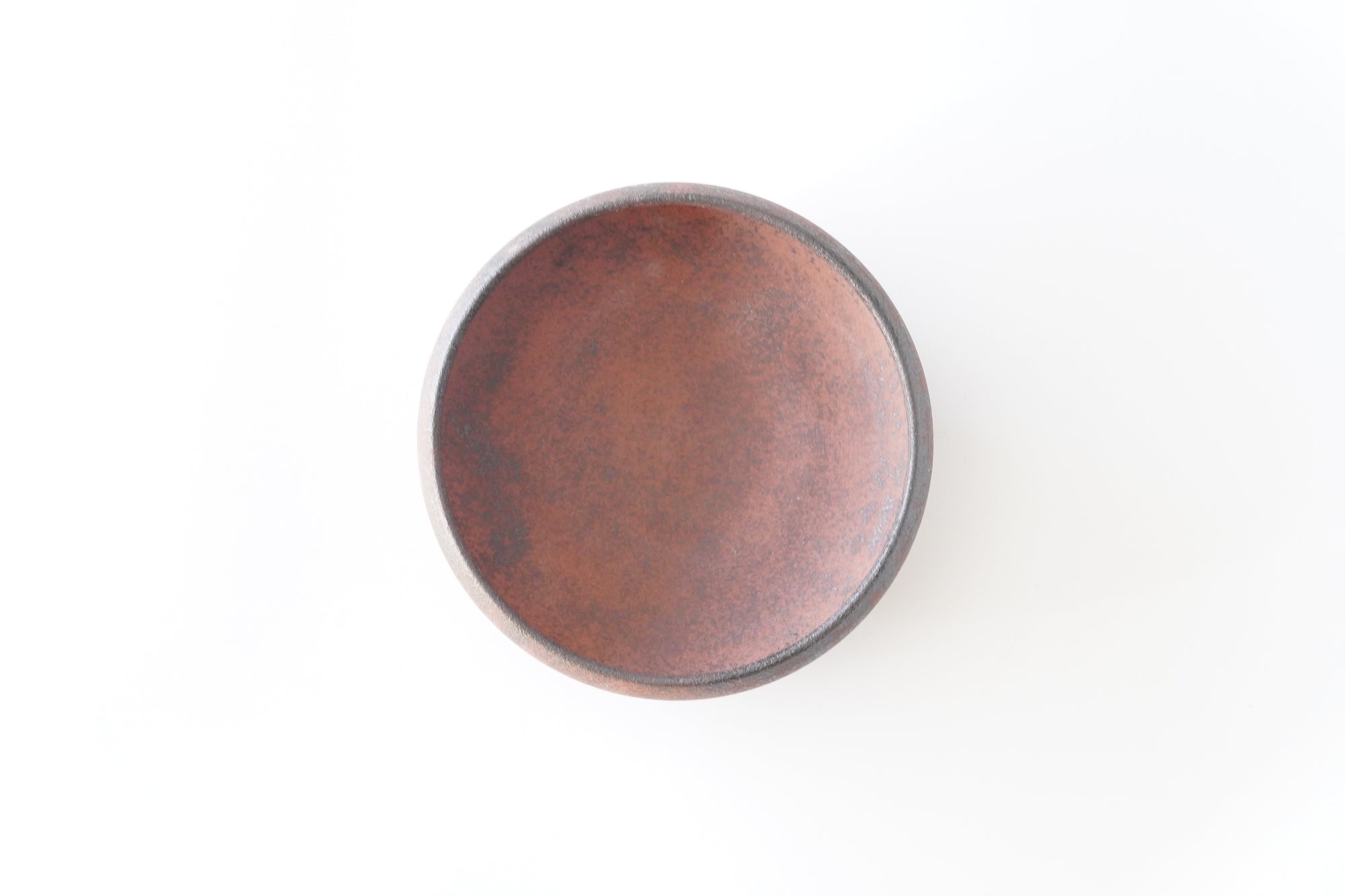 【Eiichi Shibuya】地ノ器 edged bowl small verdigris blue