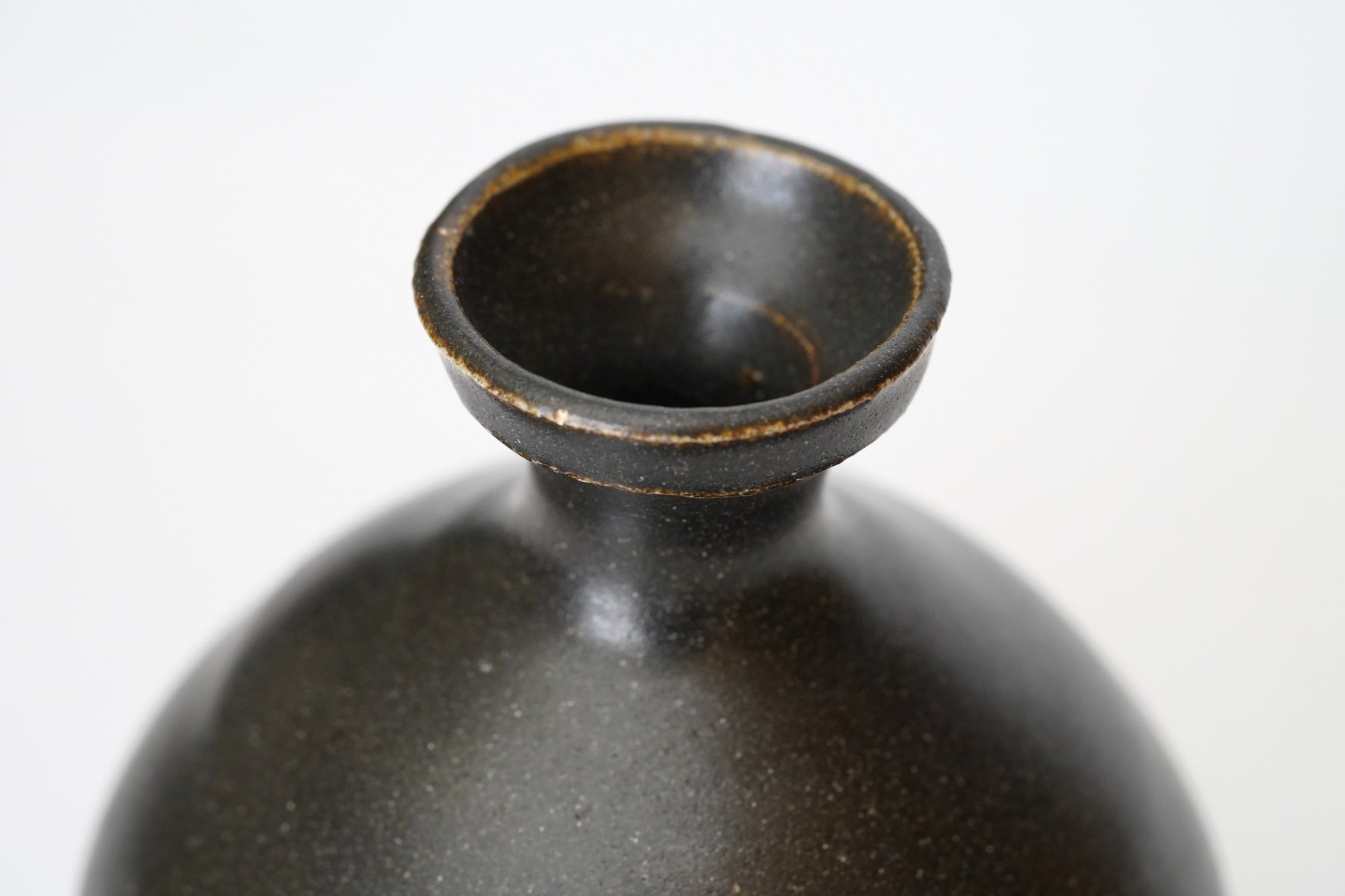 [Sakurei Okamoto] Black Korai sake bottle