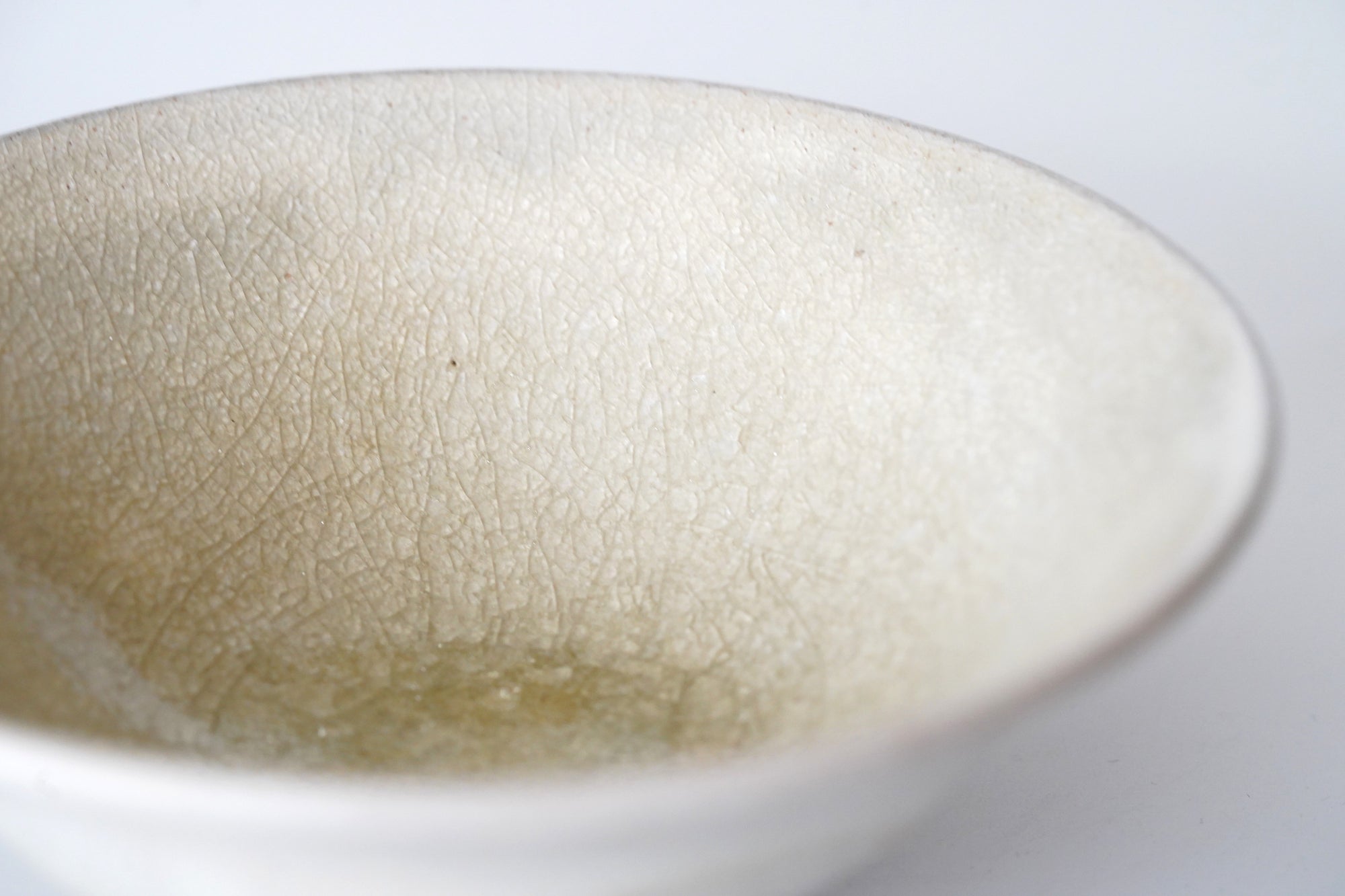 【山本英樹】硝子釉平茶碗