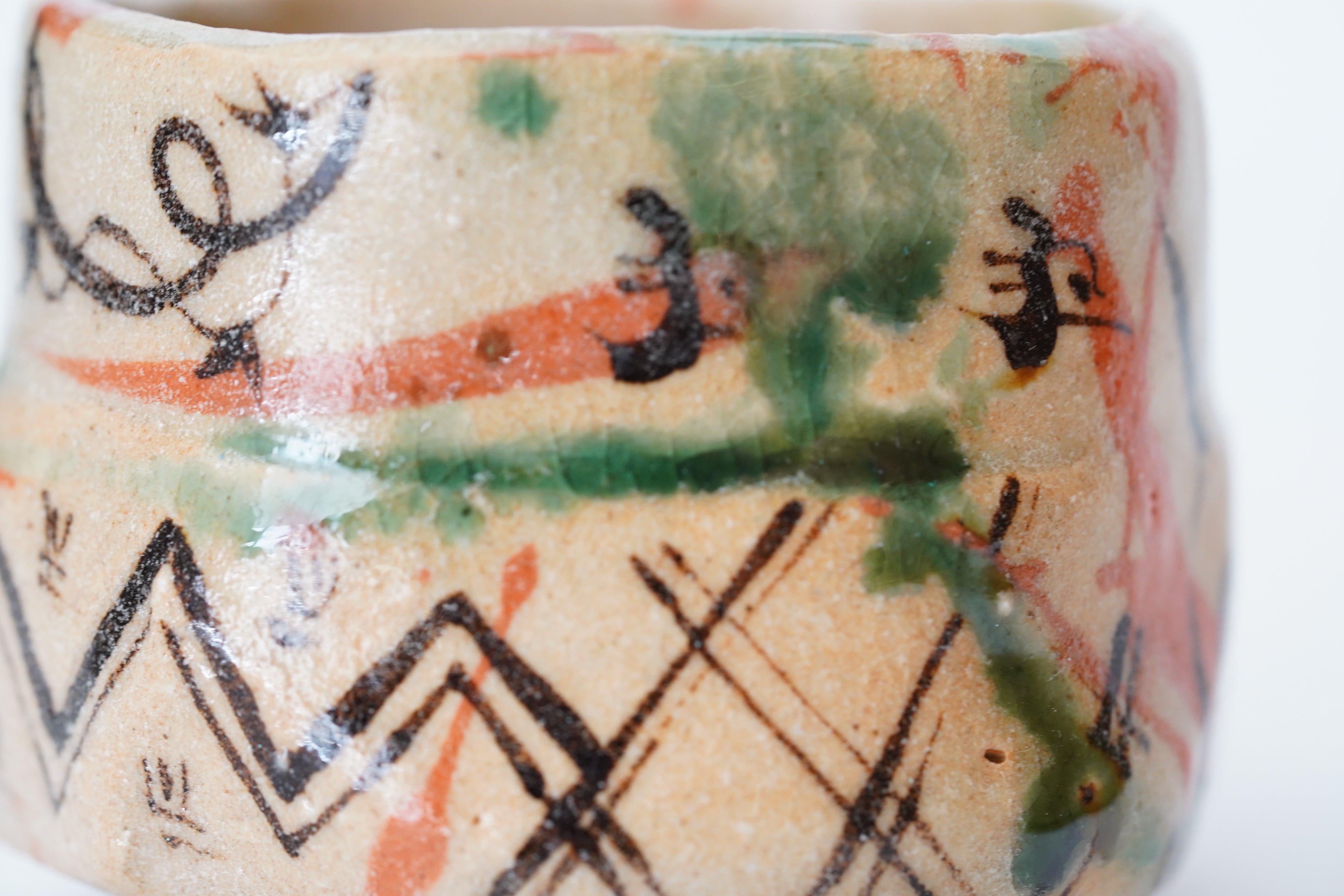 澤克典】弥七田織部ぐい呑 – うつわ御結