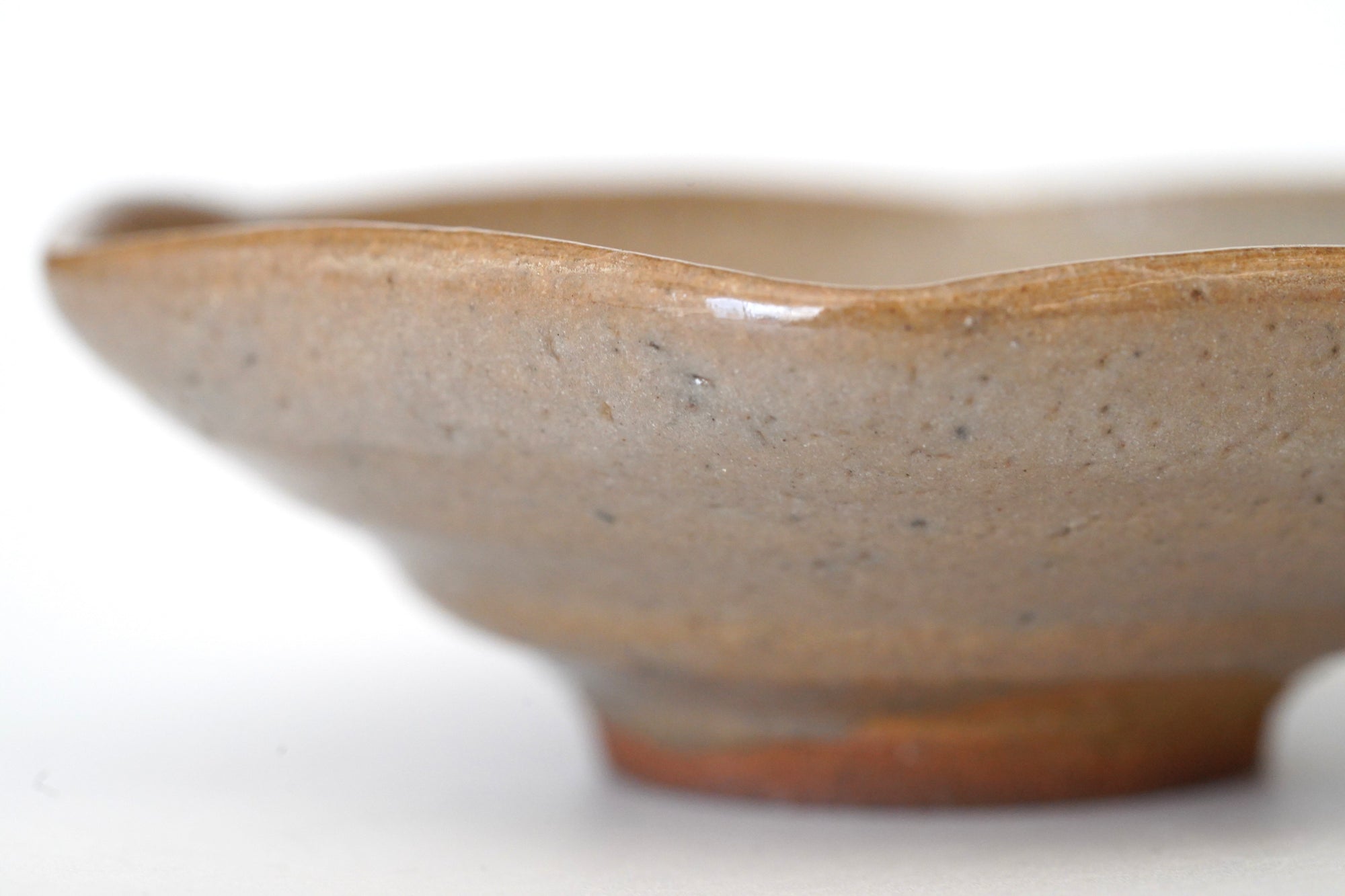 【戸川雅尊】無地唐津亀甲豆鉢