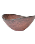 【渋谷英一】地ノ器楕円鉢　朱