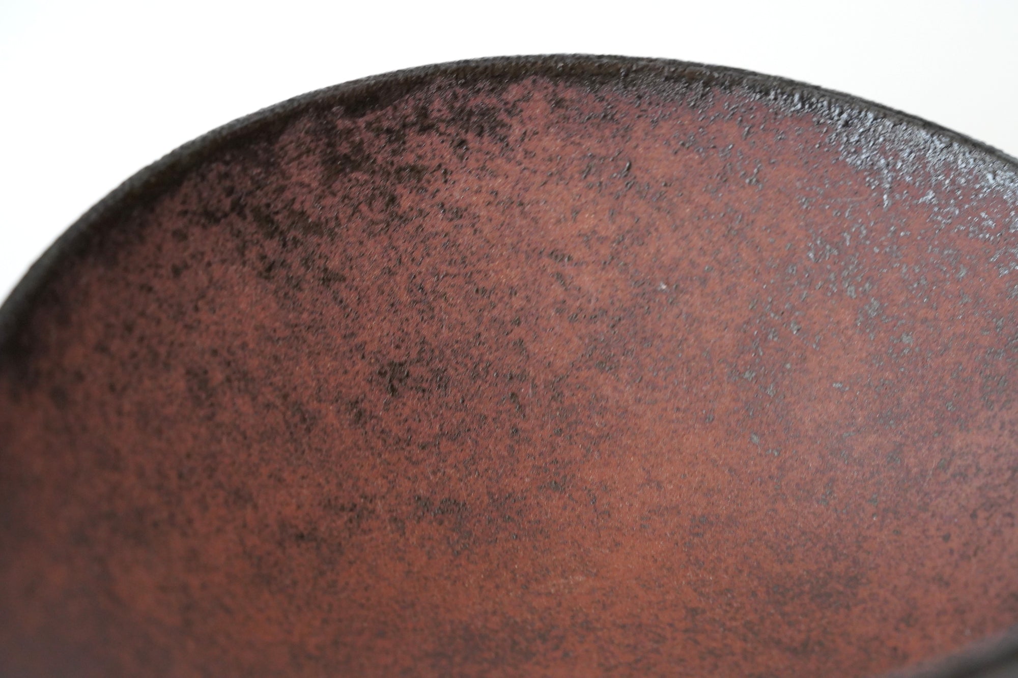 【渋谷英一】地ノ器楕円鉢　朱