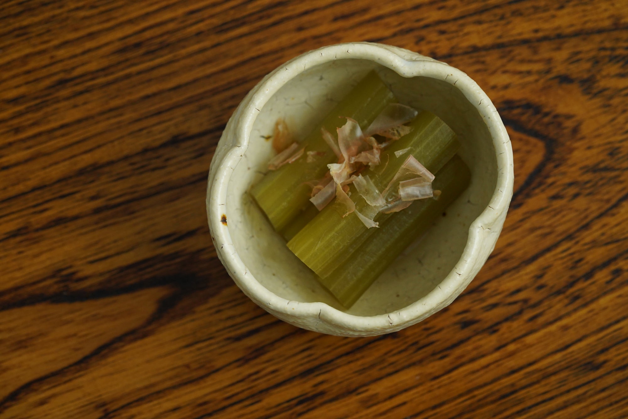 【Kazuhiko Kudo】White birch white Japanese quince mini bowl