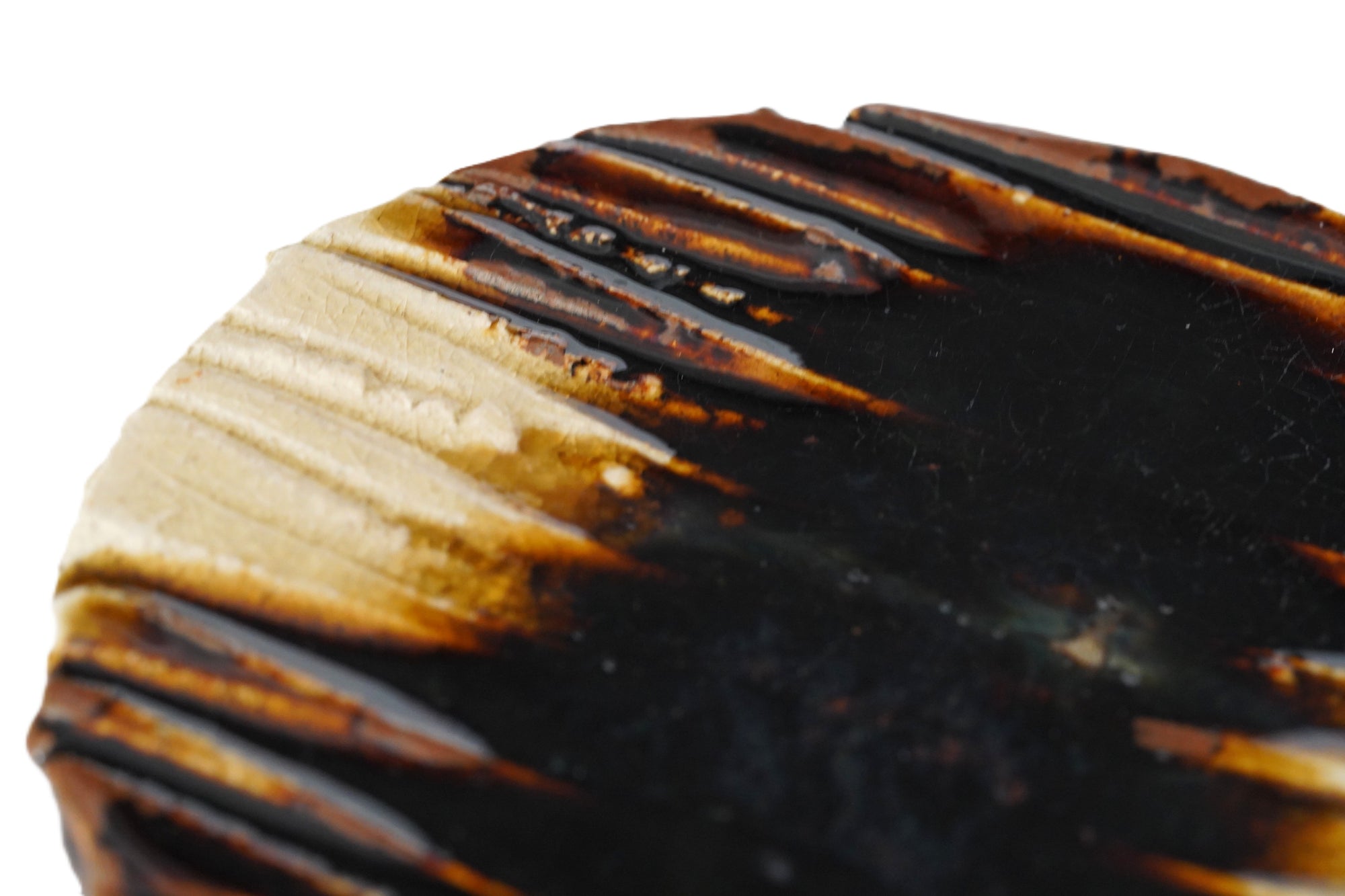 【鈴木大弓】アメ釉銘々皿