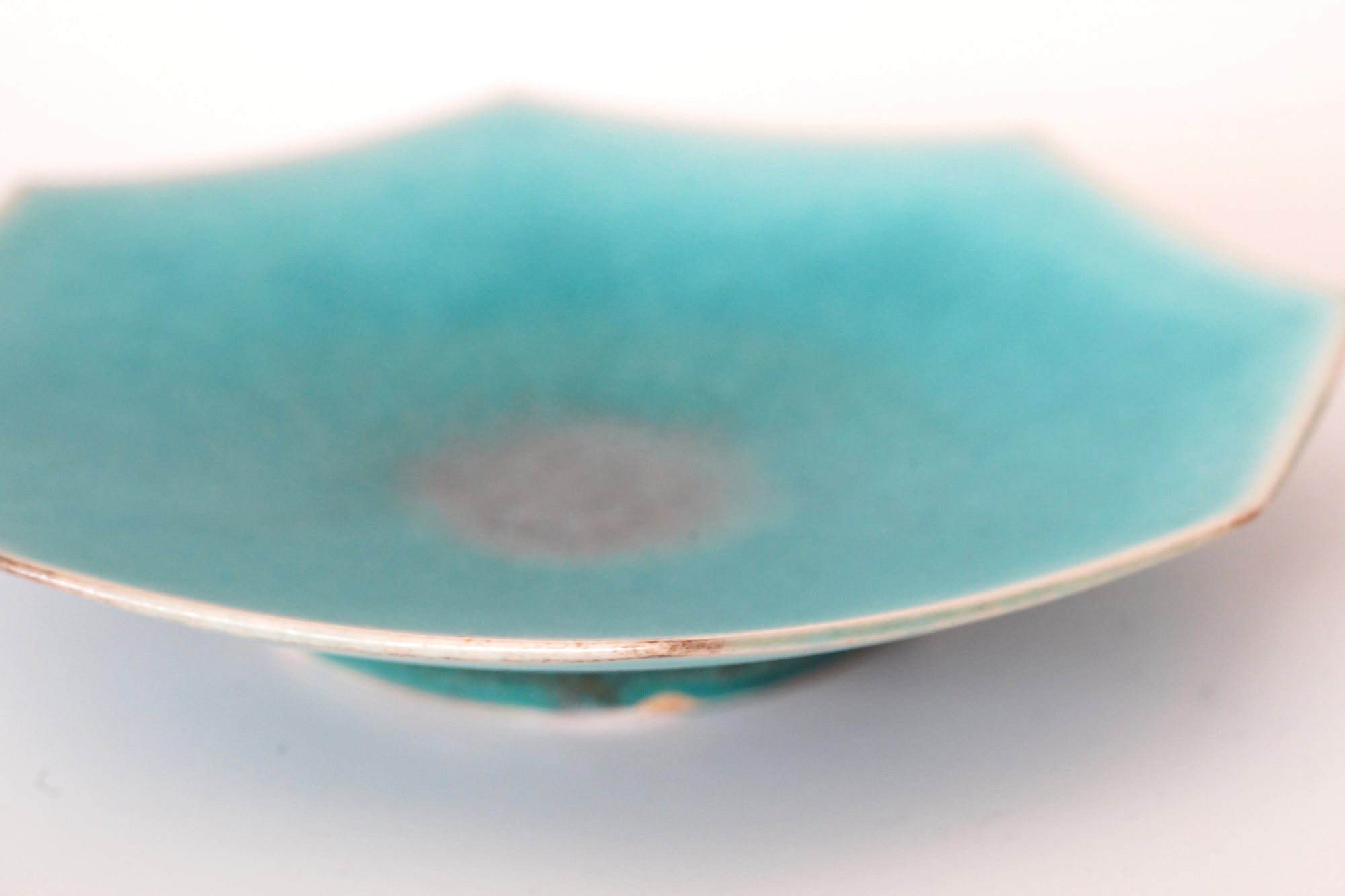 ターコイズ八角皿