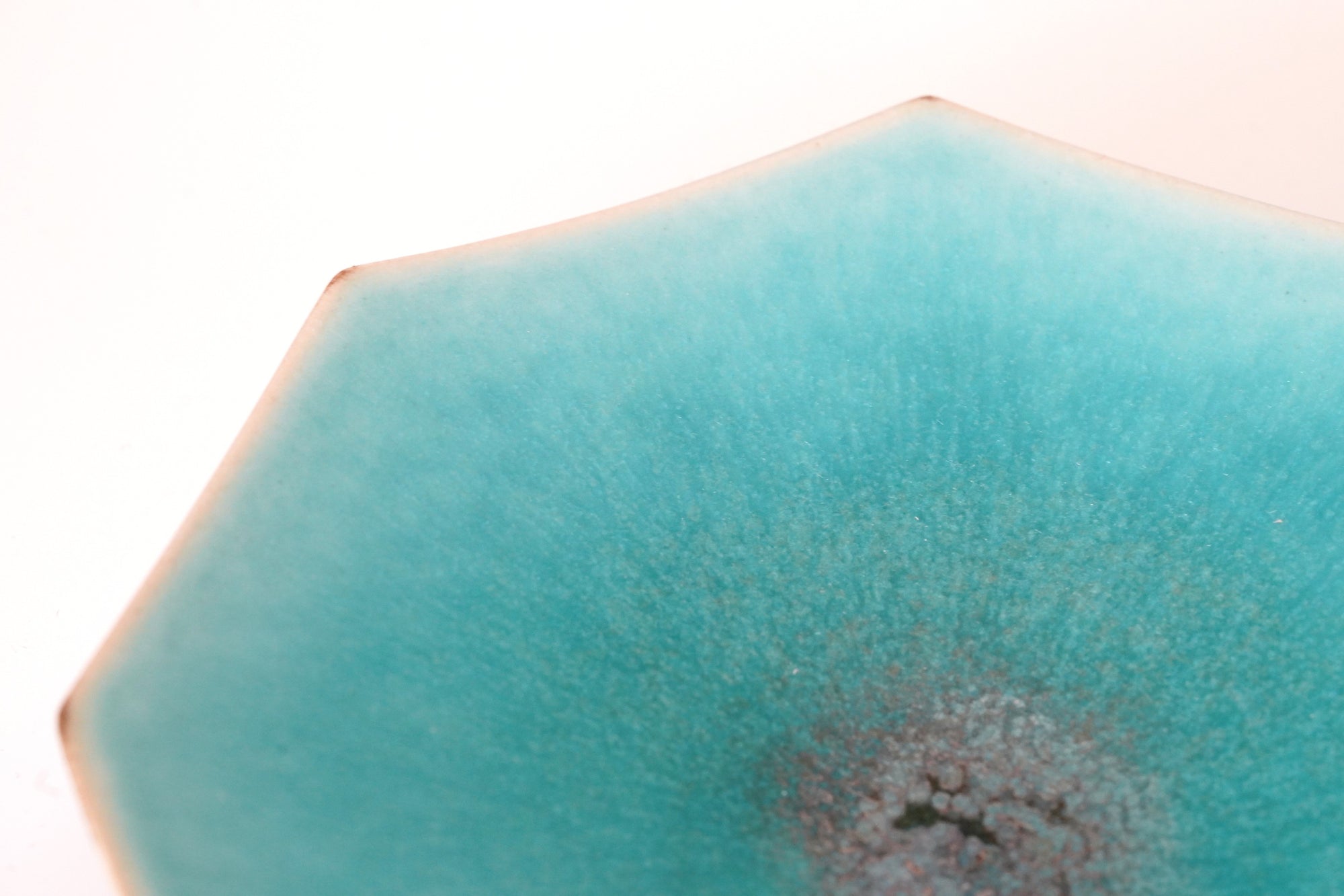 ターコイズ八角皿