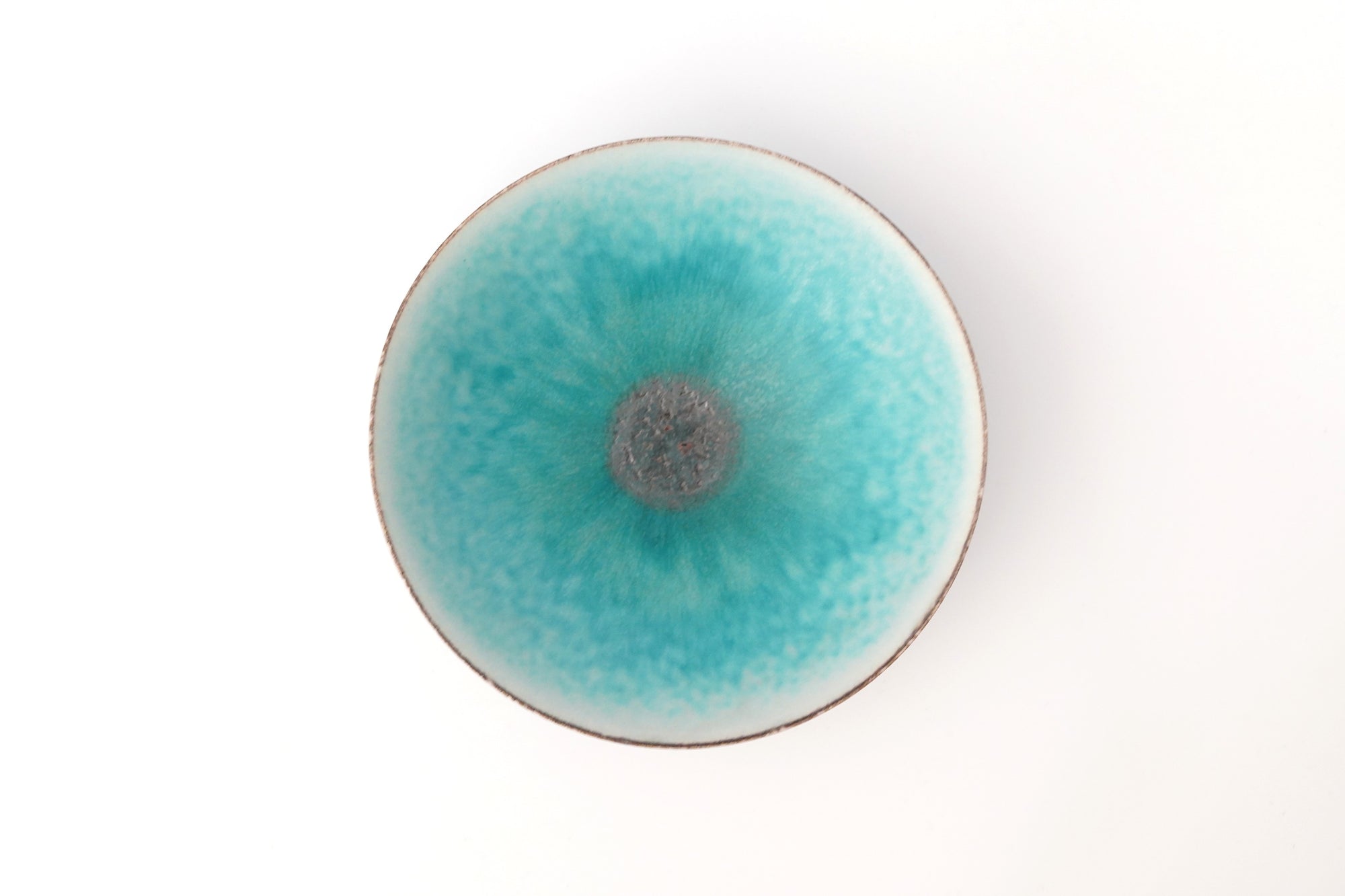 turquoise shallow bowl