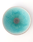 turquoise shallow bowl