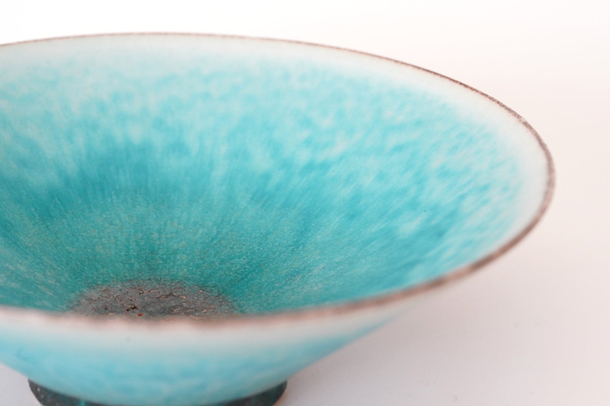 turquoise shallow bowl